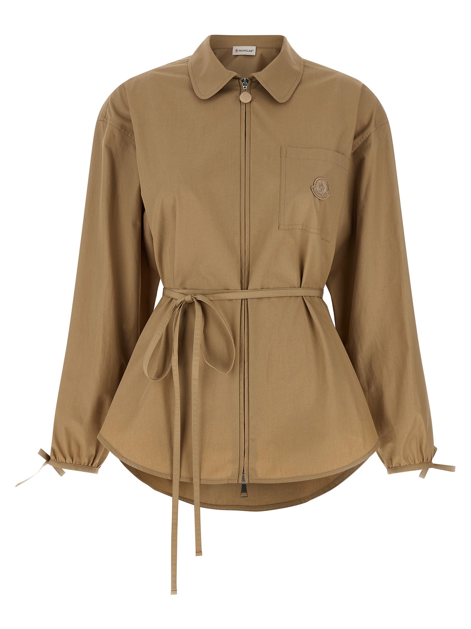 Moncler Grosgrain Logo Patch Overshirt