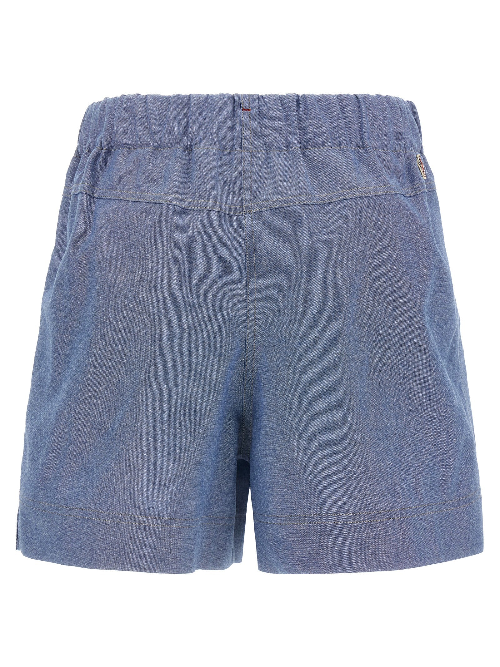 Moncler Grenoble Chambray Cotton Shorts