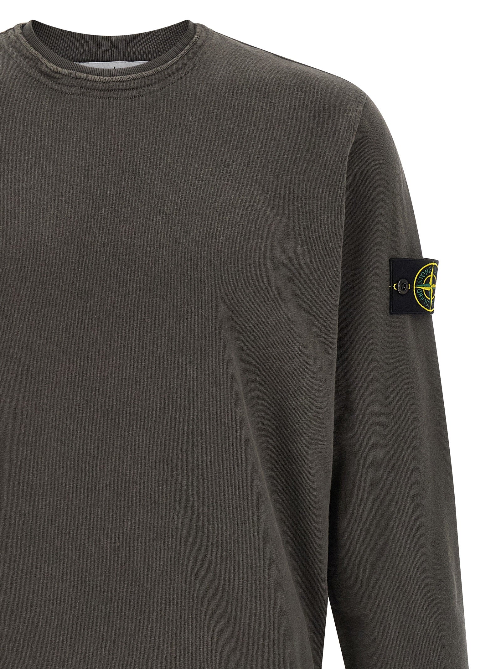Stone Island Brushed Cotton Sweatshirt