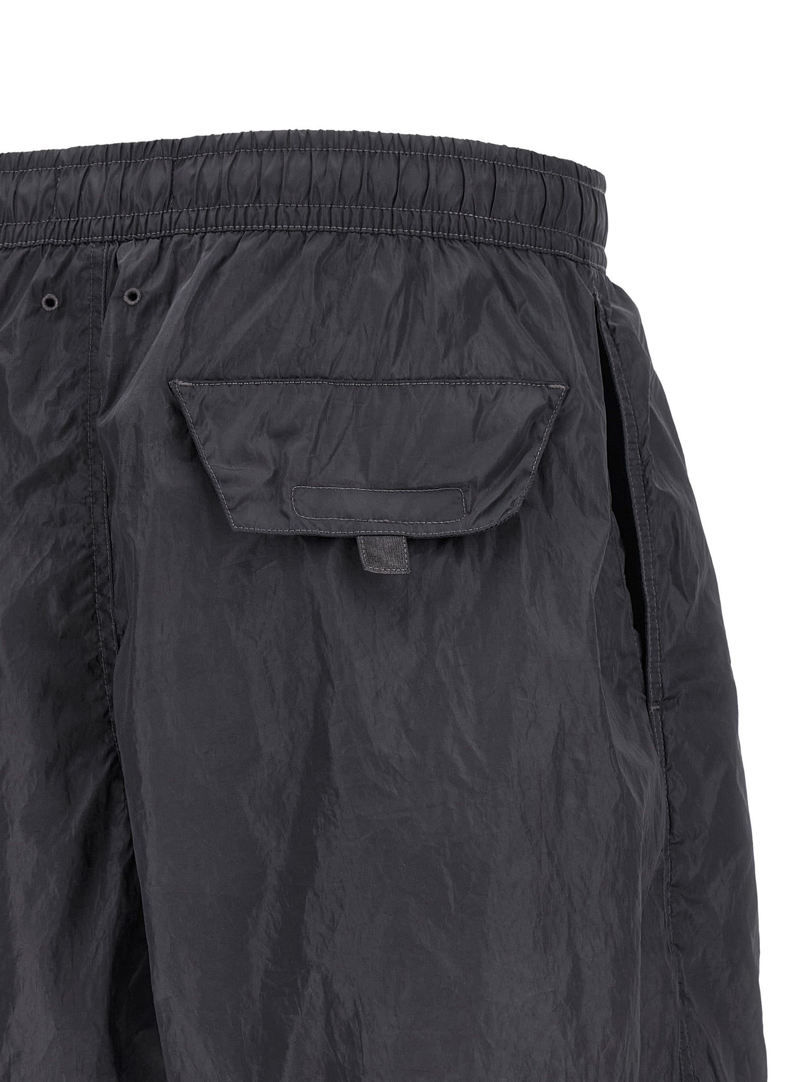 Stone Island Logo Print Swim Shorts