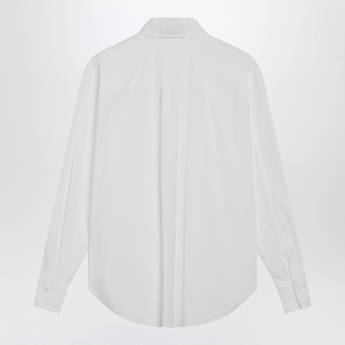 Brunello Cucinelli White shirt with Shiny Flap Detail