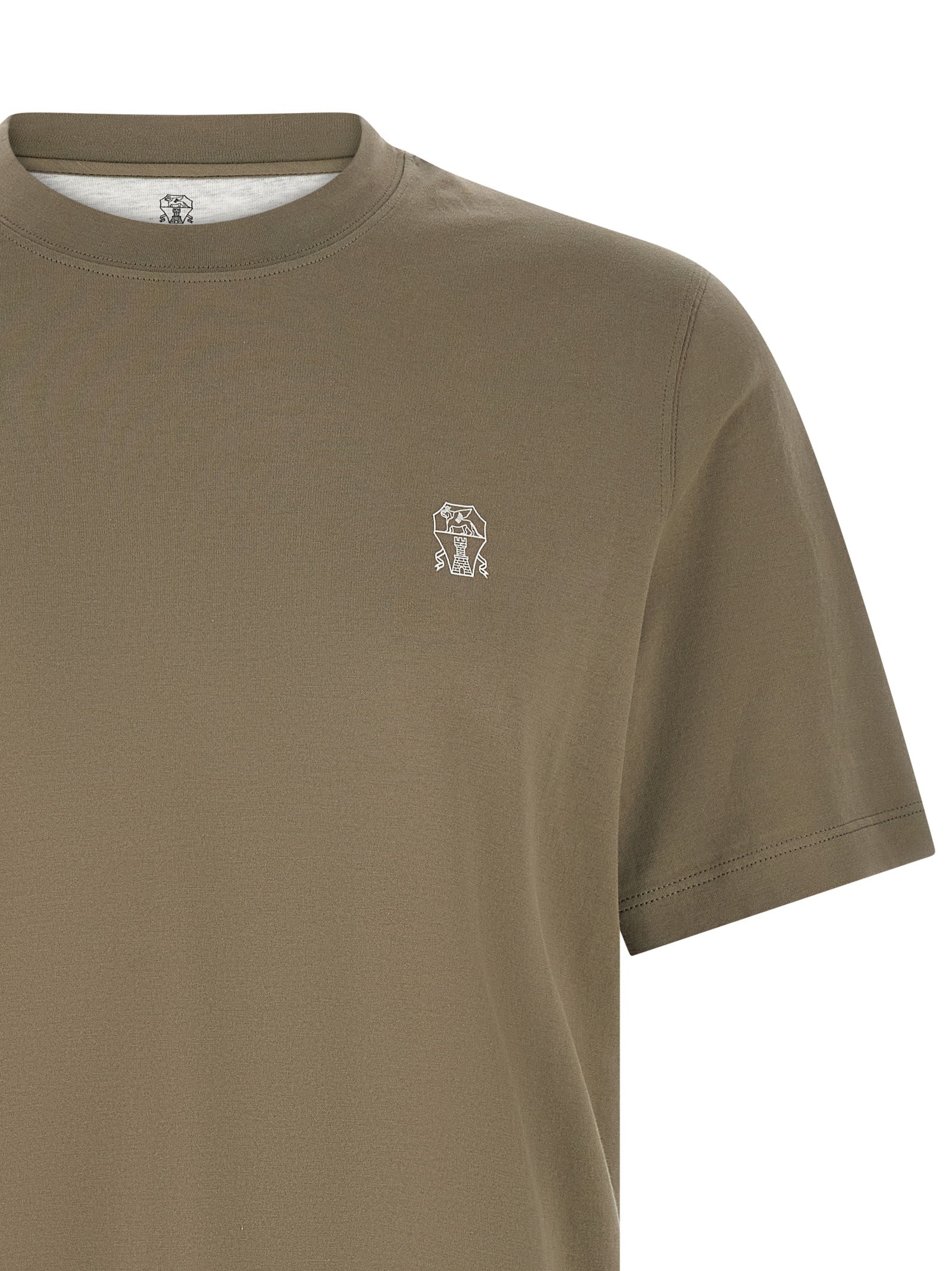 Brunello Cucinelli Logo Print T-shirt