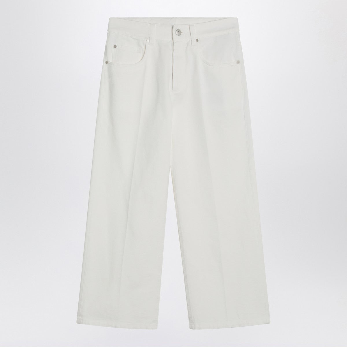 Brunello Cucinelli White cotton trousers