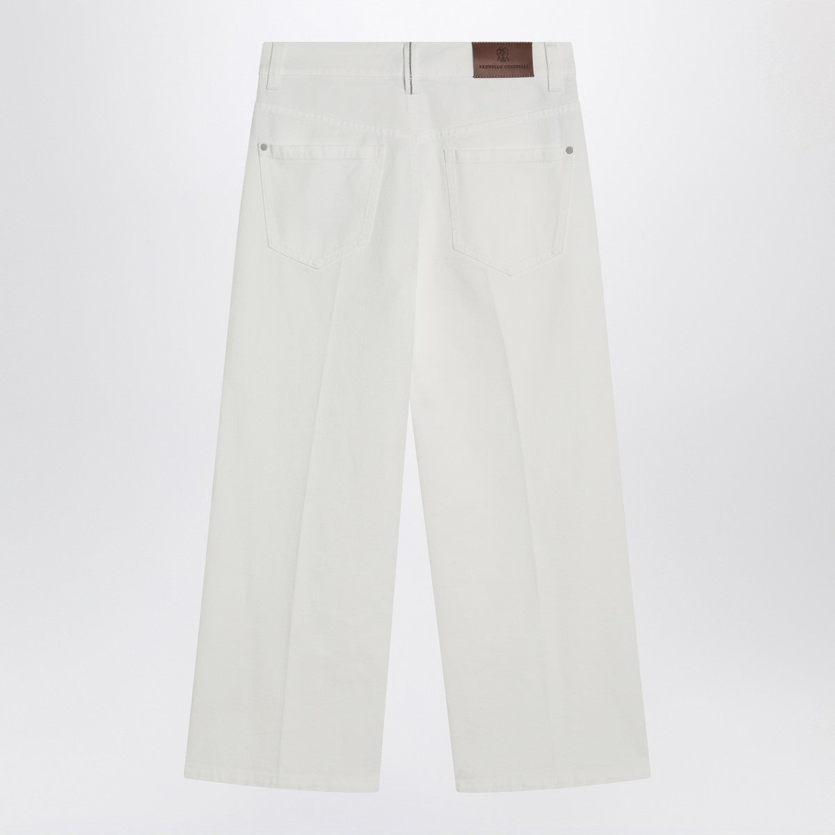Brunello Cucinelli White cotton trousers