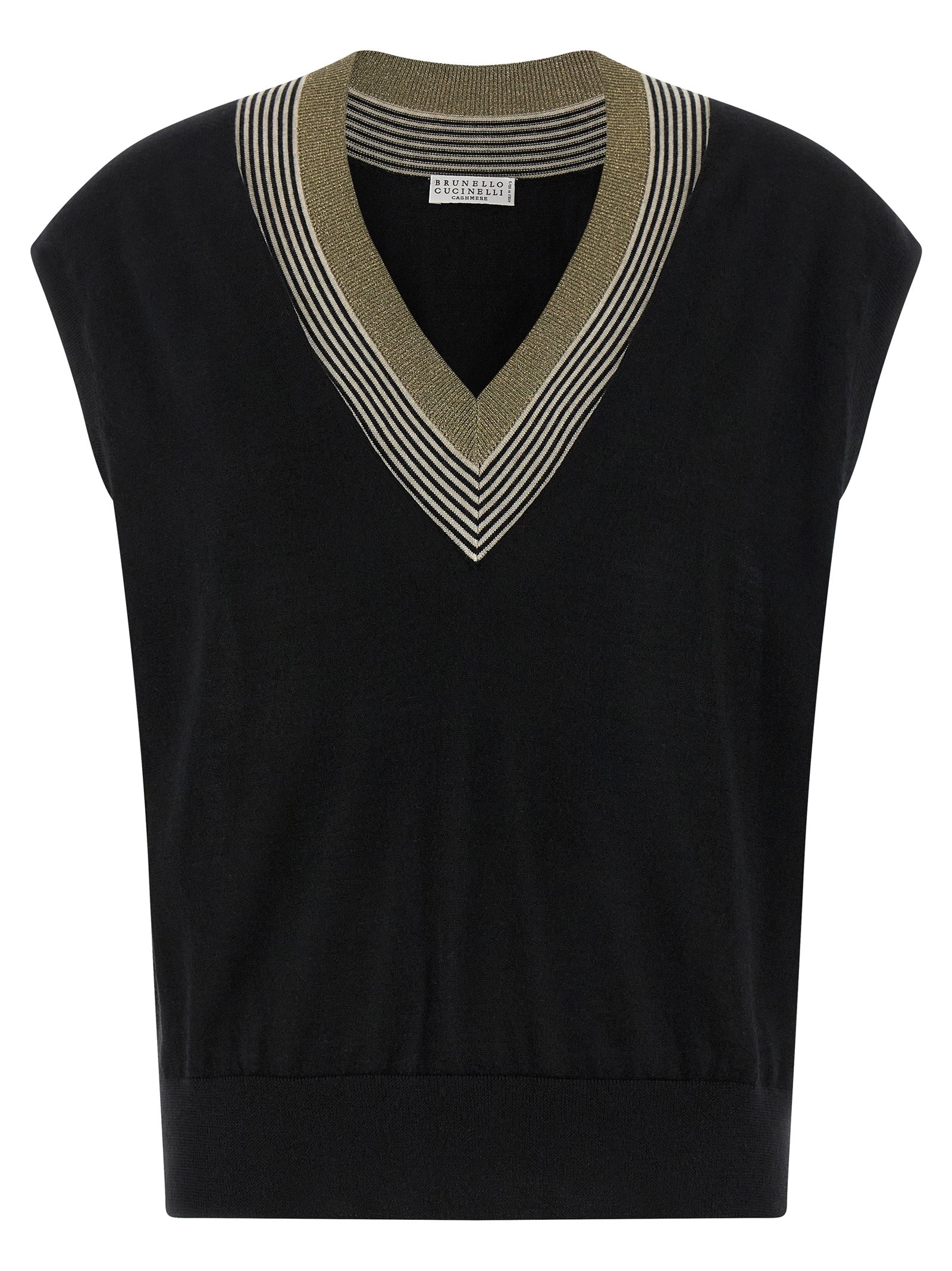 Brunello Cucinelli Sparkling Neckline Vest