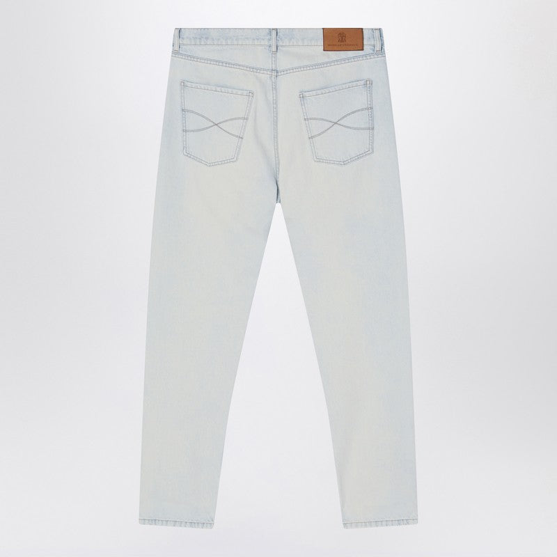 Brunello Cucinelli Regular light blue jeans