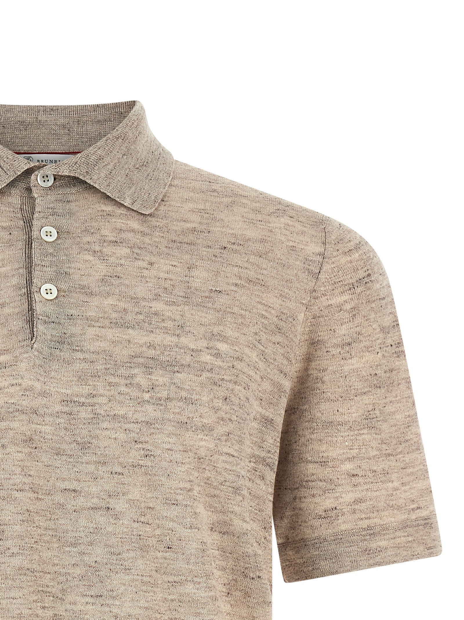 Brunello Cucinelli Linen Cotton Polo Shirt