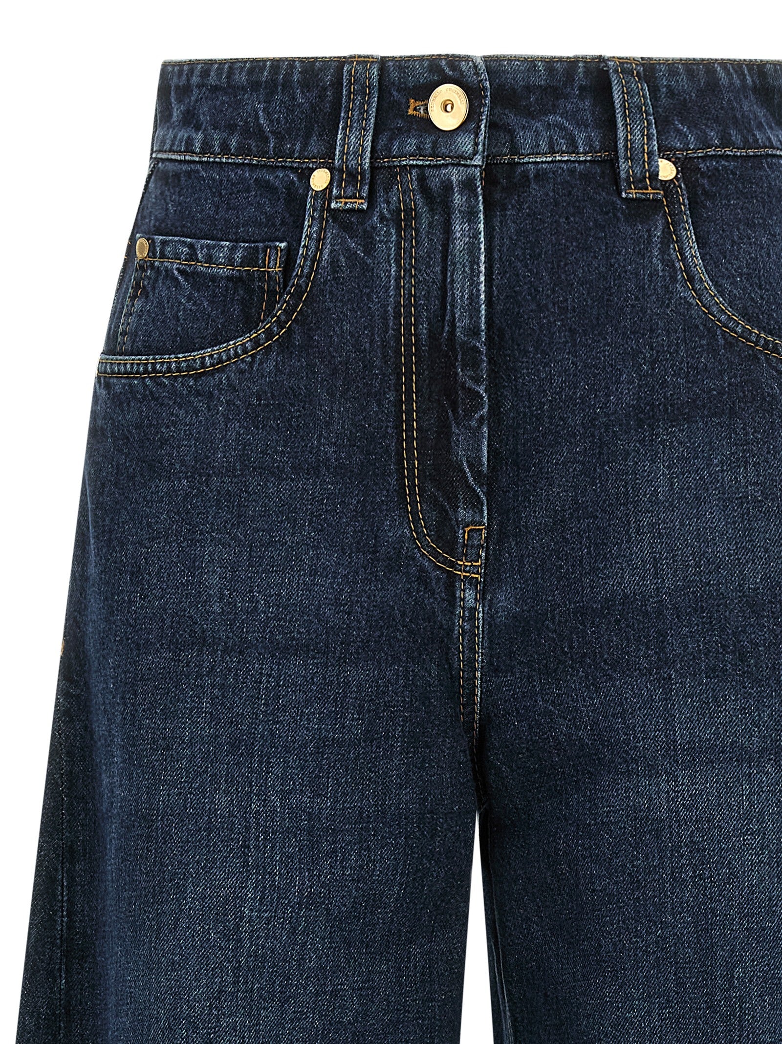 Brunello Cucinelli Wide Barrel Full Lenght Jeans
