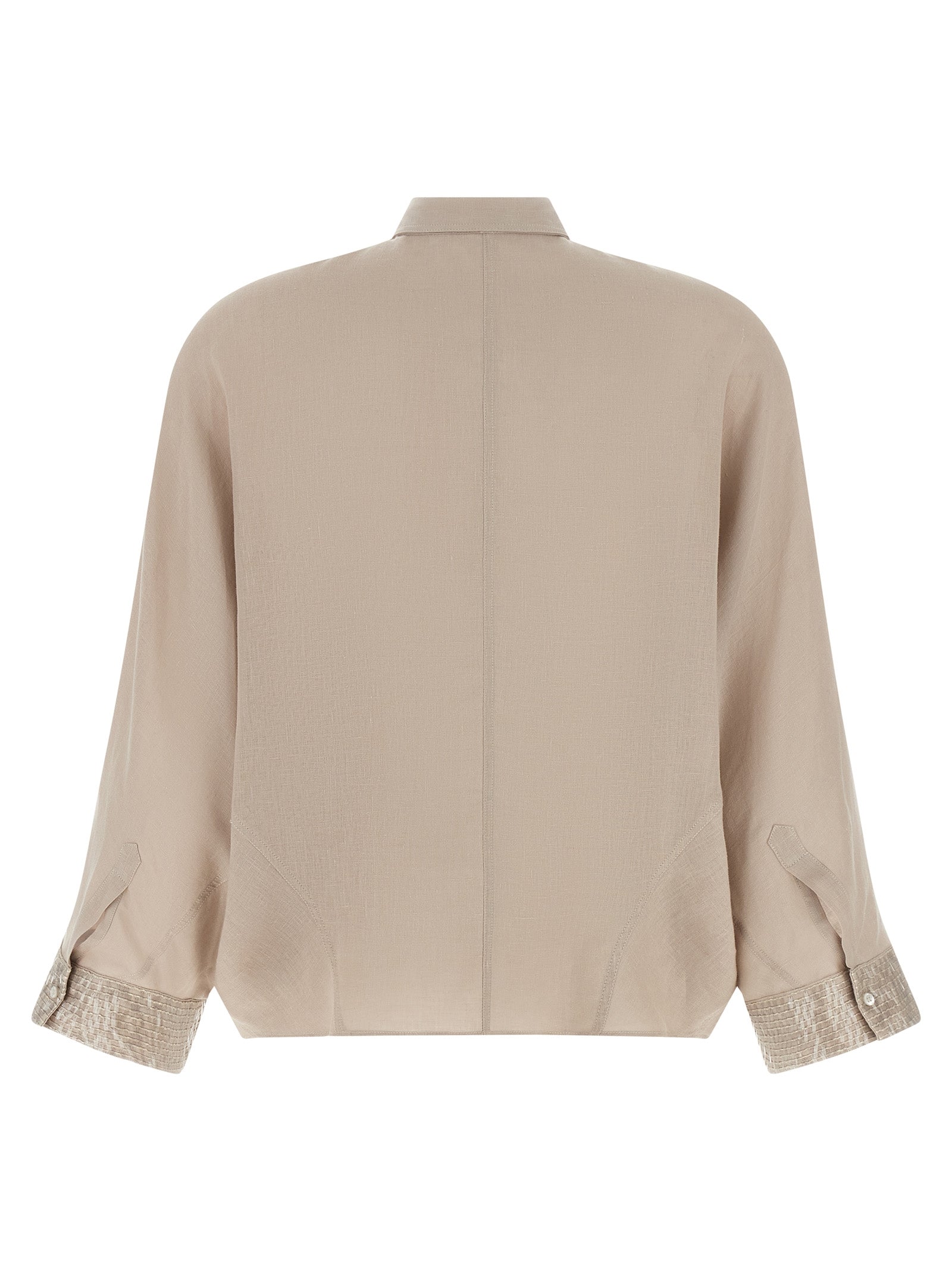 Brunello Cucinelli Dazzling Cascade Cuffs Shirt