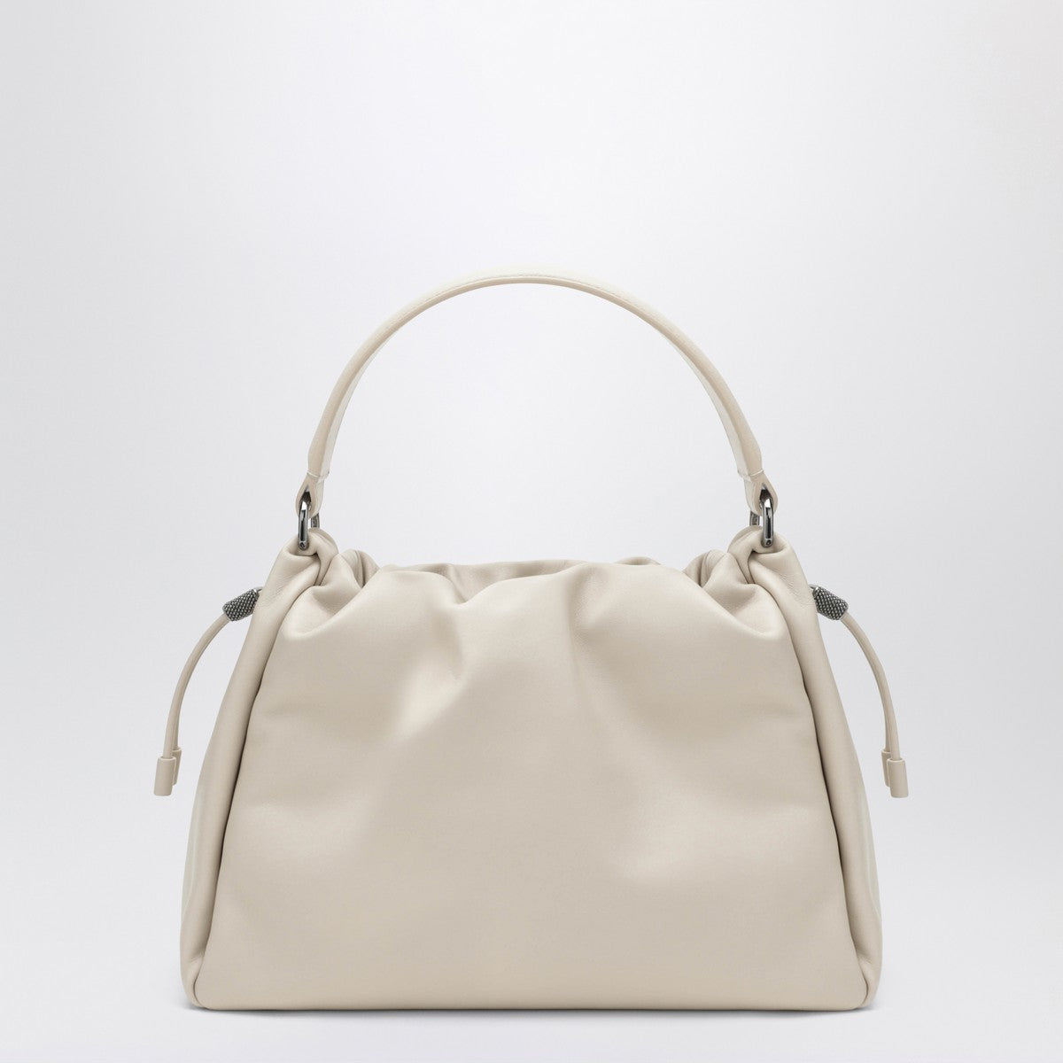Brunello Cucinelli Bucket Mellow small ivory bag