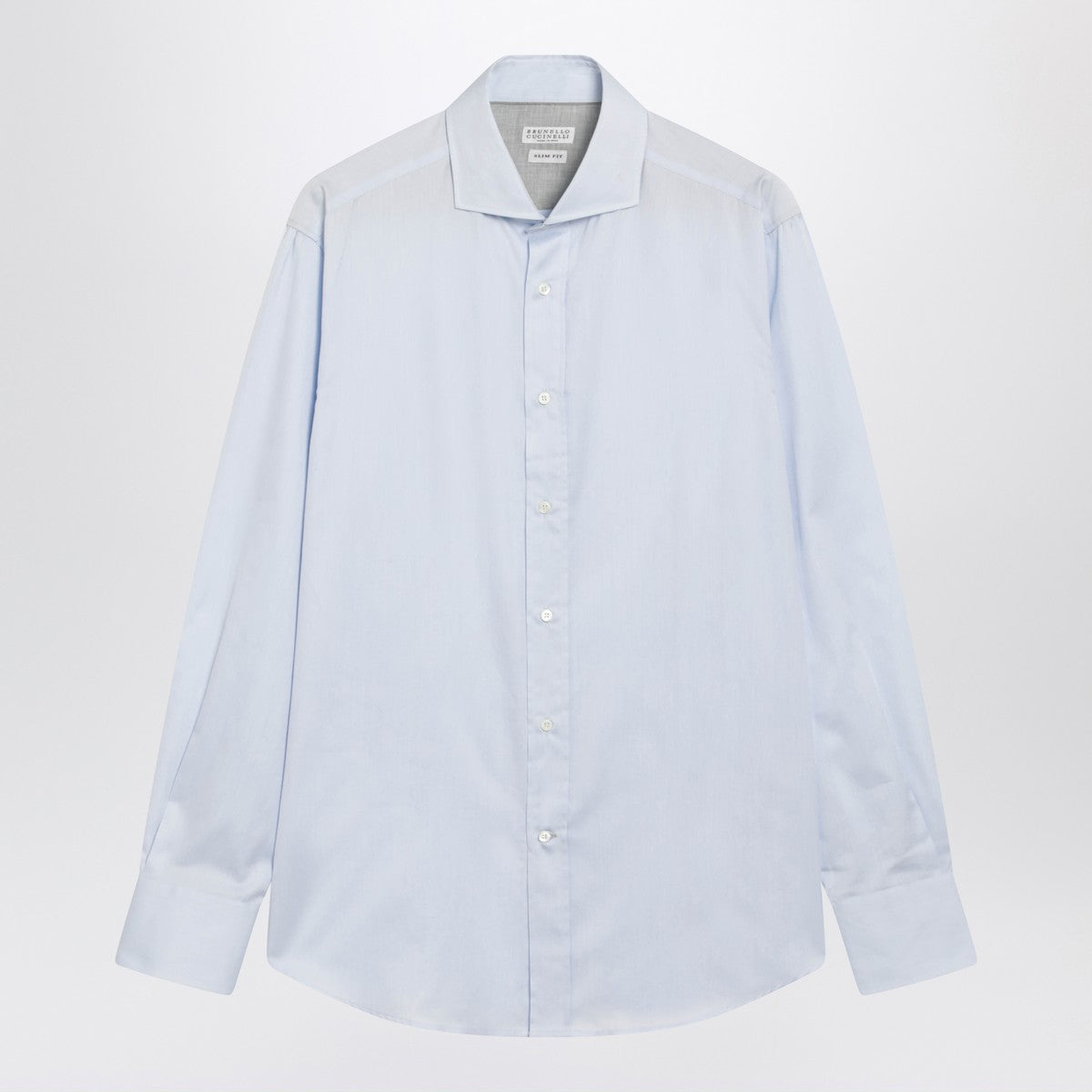 Brunello Cucinelli Light blue cotton shirt