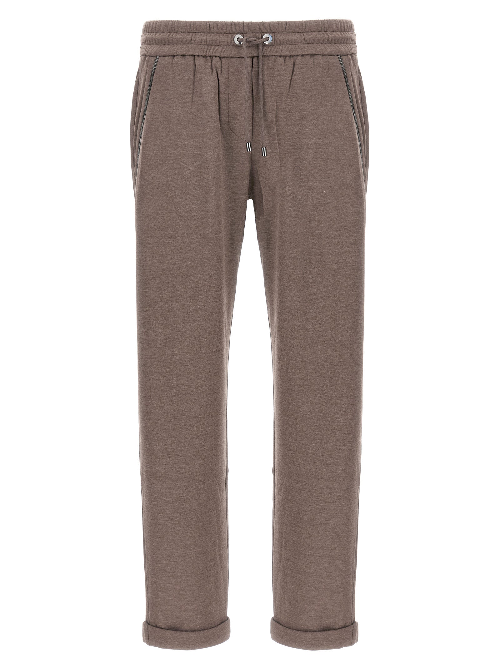 Brunello Cucinelli Shiny Pocket Detail Joggers