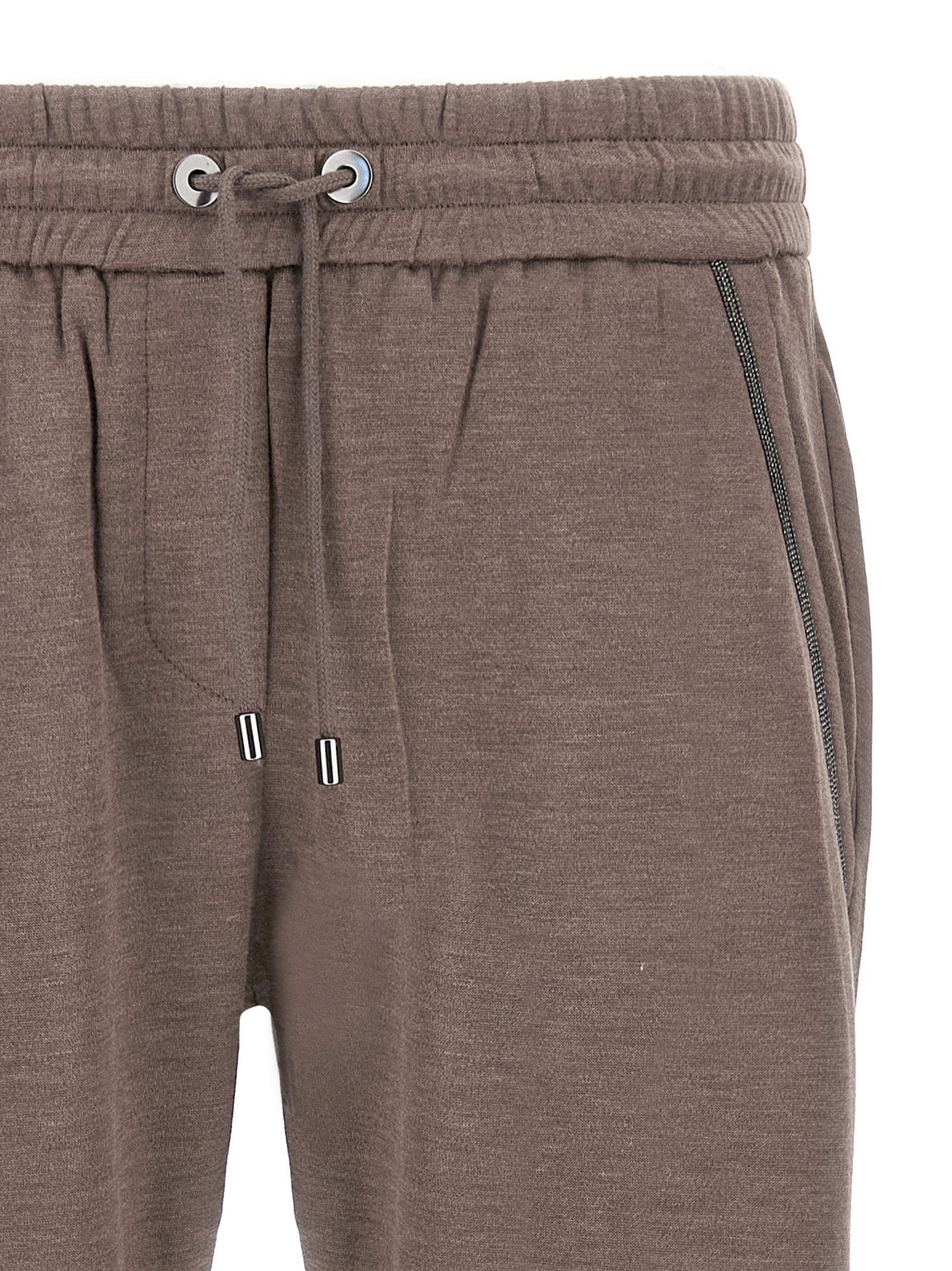 Brunello Cucinelli Shiny Pocket Detail Joggers