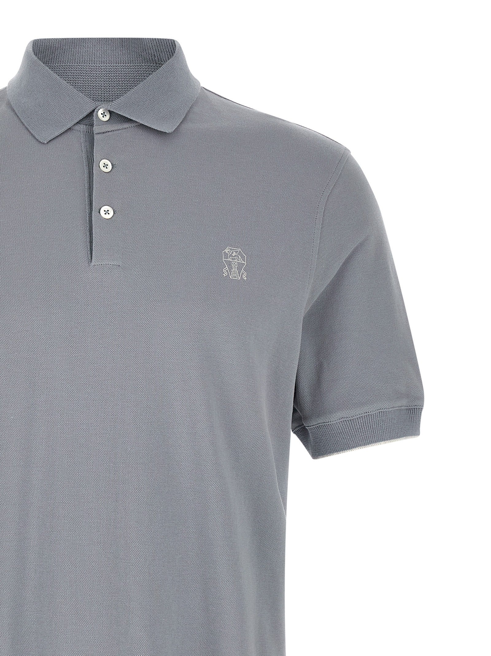 Brunello Cucinelli Piquet Polo Shirt