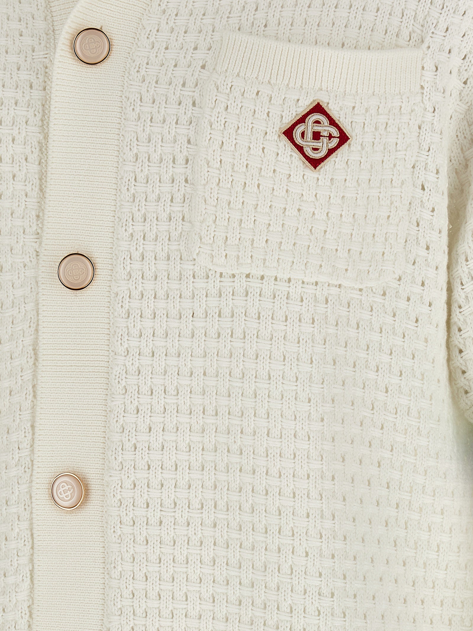 Casablanca Tennis Cotton Crochet Shirt