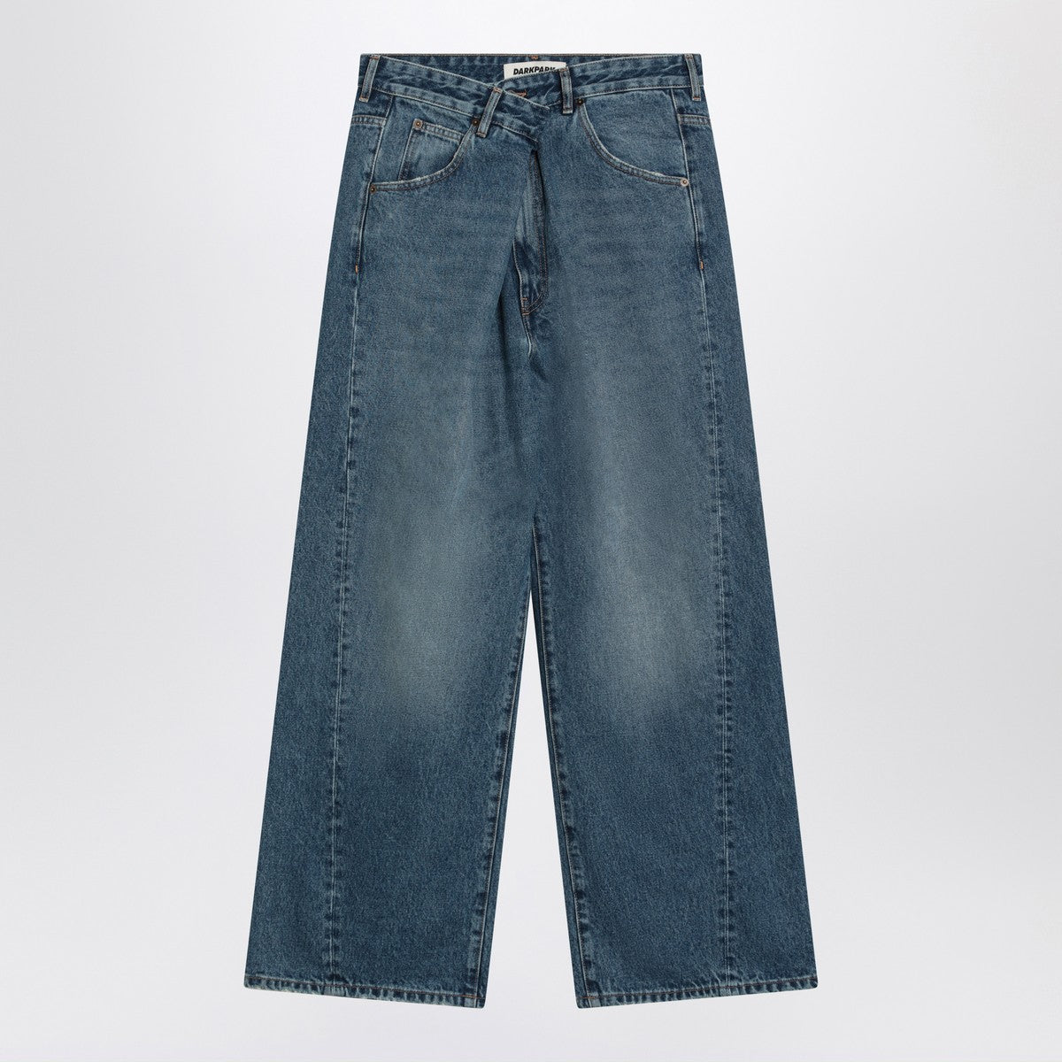 DARKPARK Blue asymmetrical wide leg jeans Ined