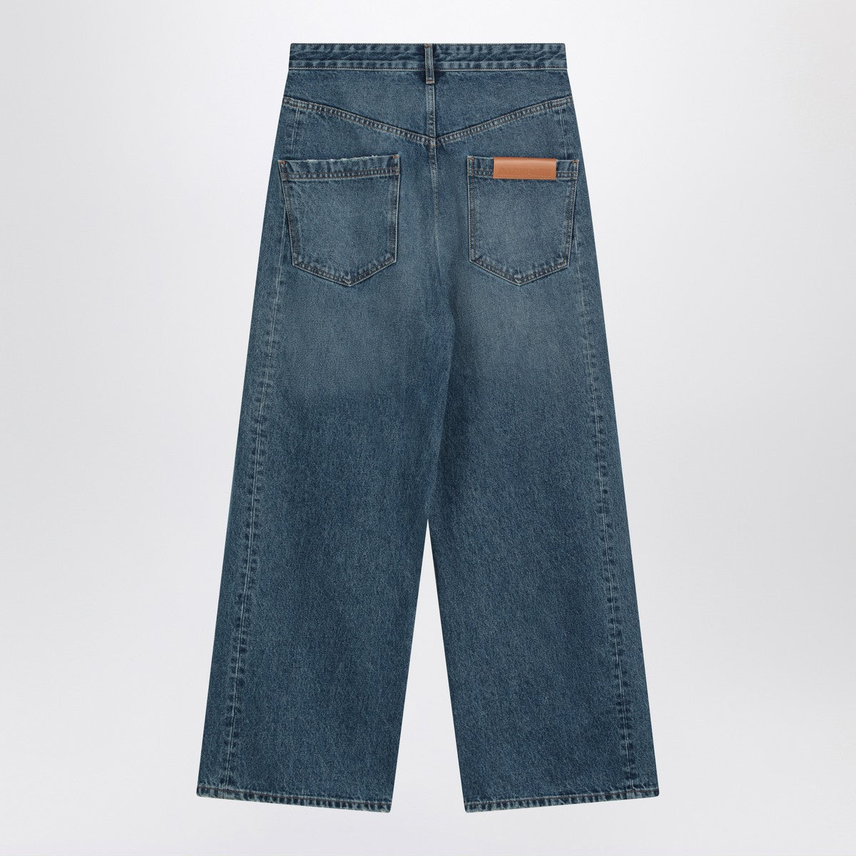 DARKPARK Blue asymmetrical wide leg jeans Ined