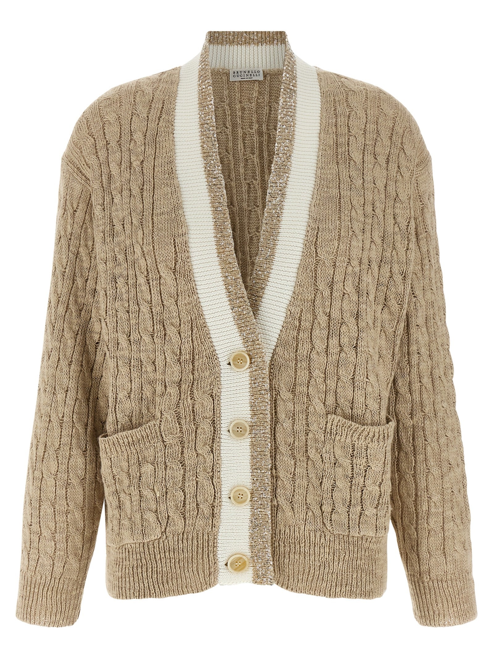 Brunello Cucinelli Braided Cardigan