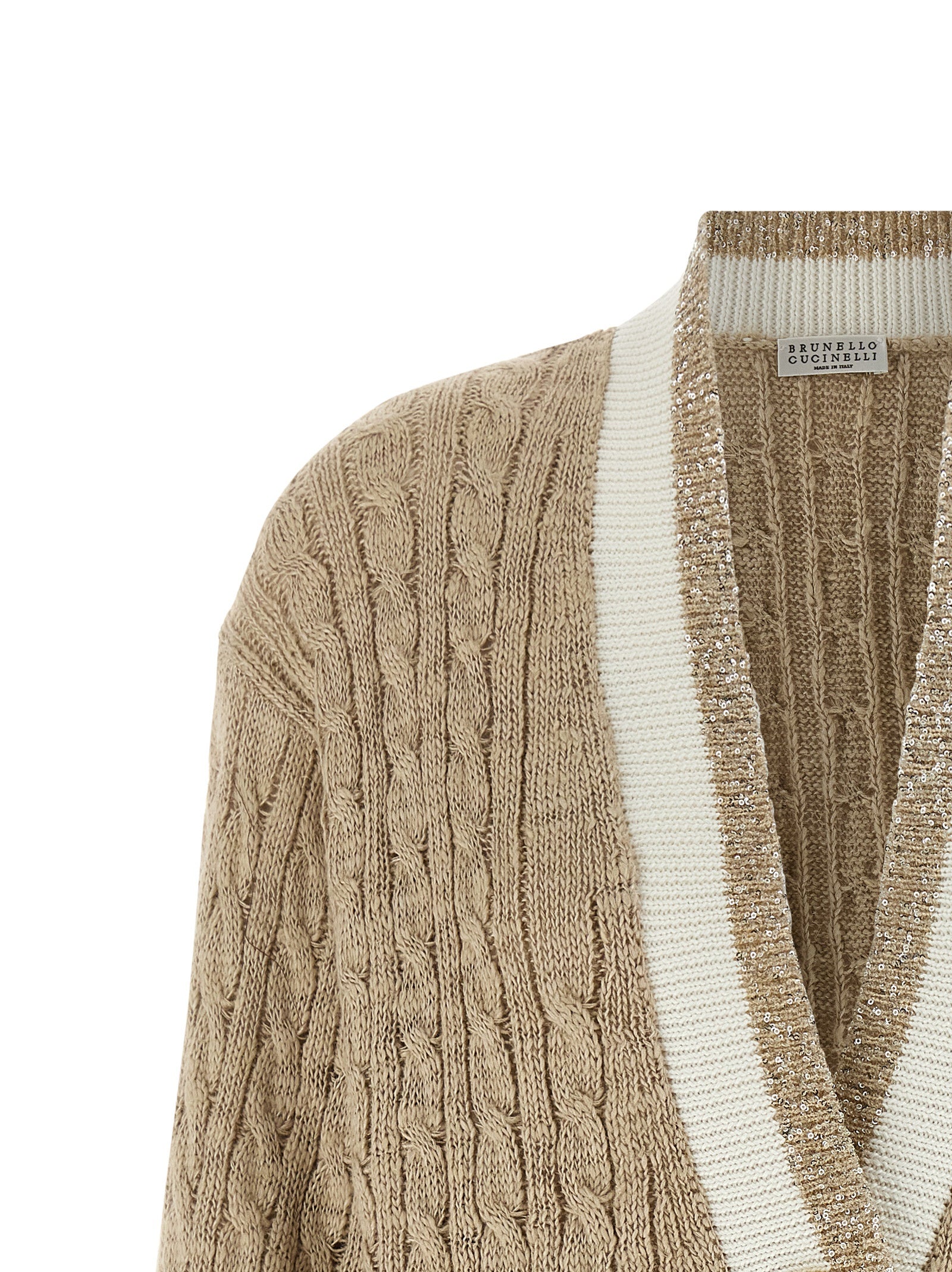 Brunello Cucinelli Braided Cardigan