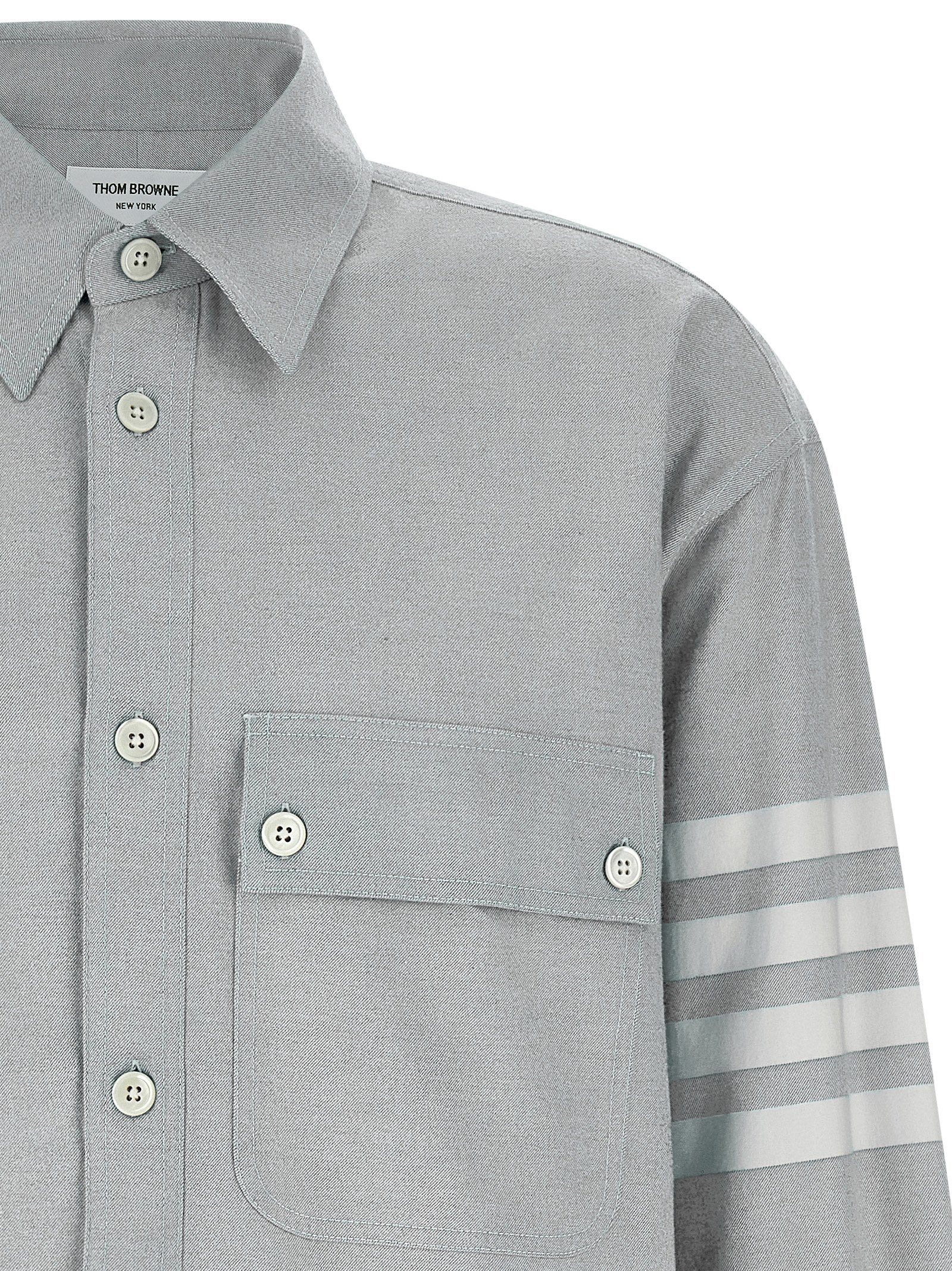 Thom Browne 4bar Flannel Shirt