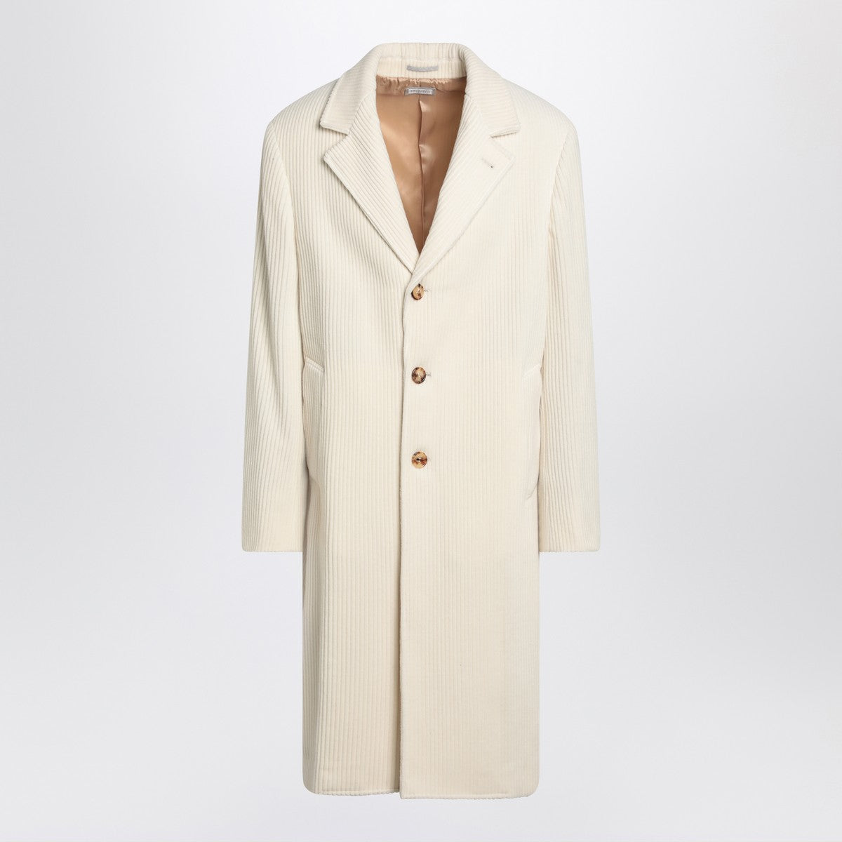 Brunello Cucinelli Ivory corduroy coat