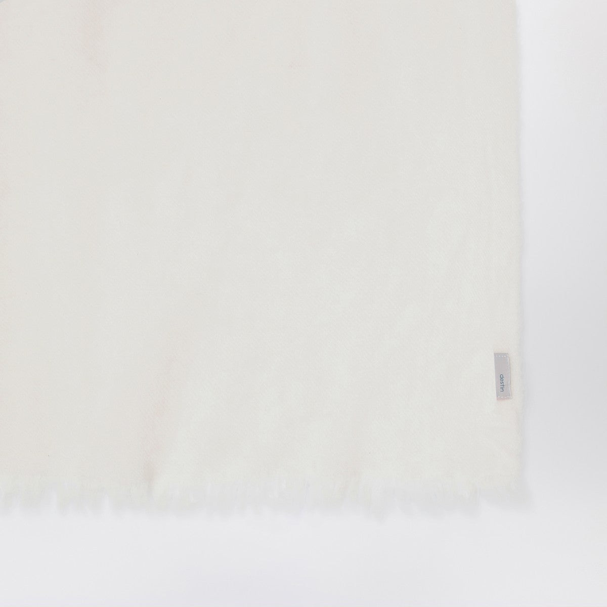 Destin White milk cashmere scarf