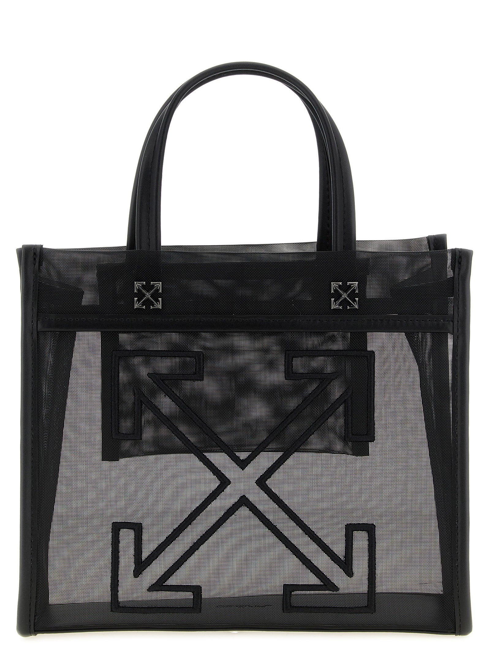 Off White Small Market Shopping Bag