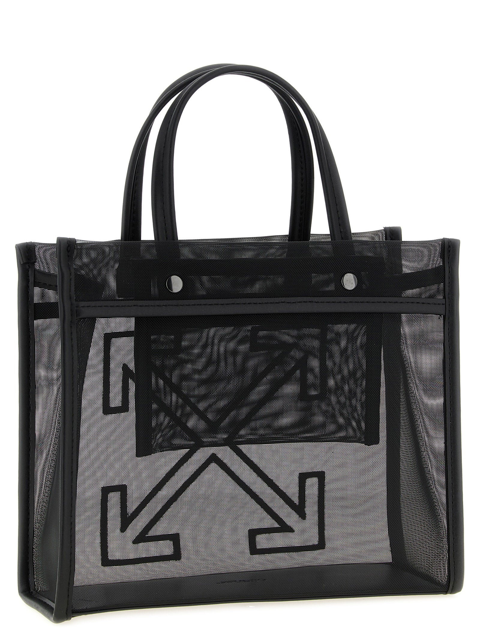 Off White Small Market Shopping Bag