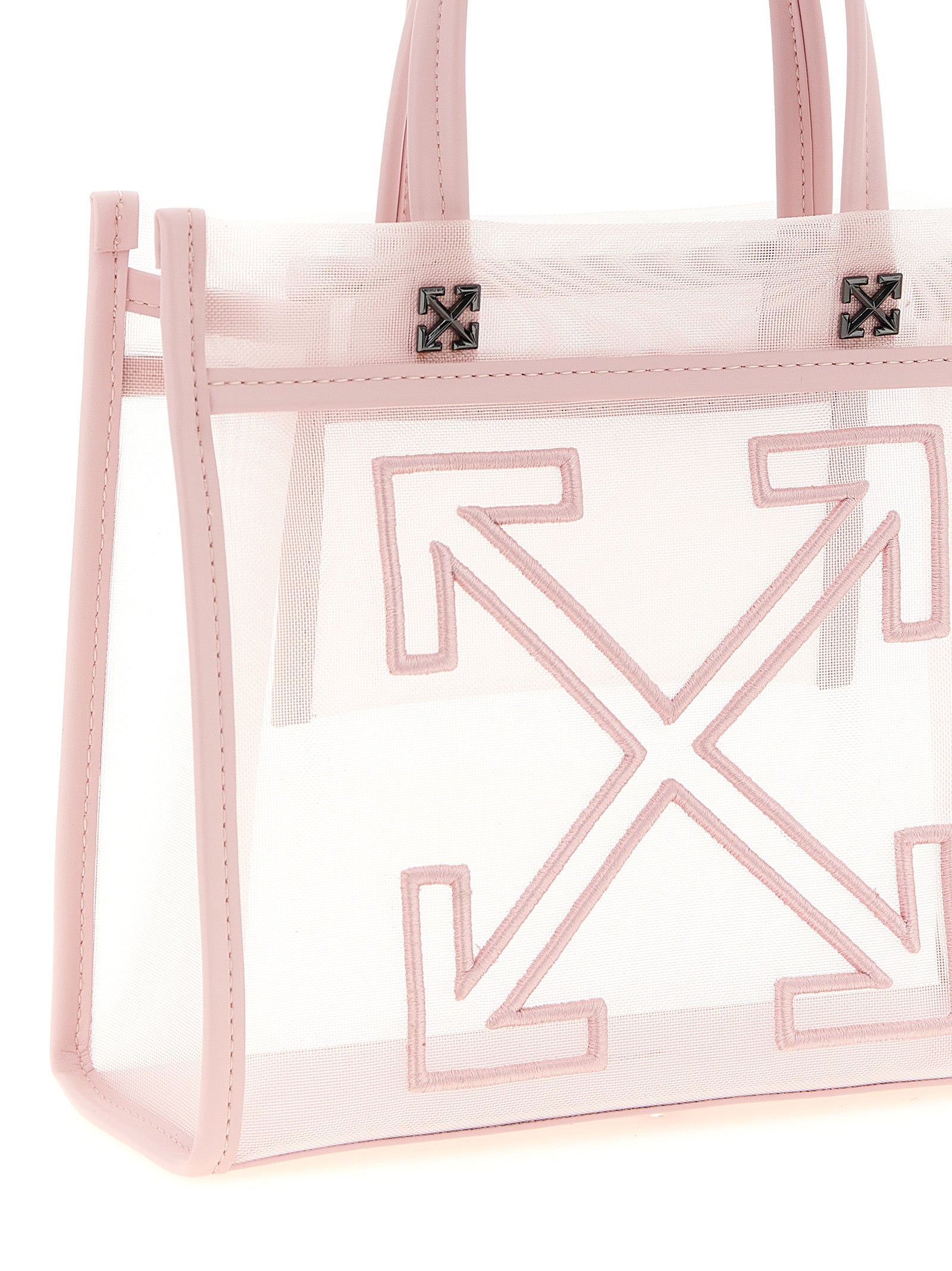 Off White Small Market Shopping Bag