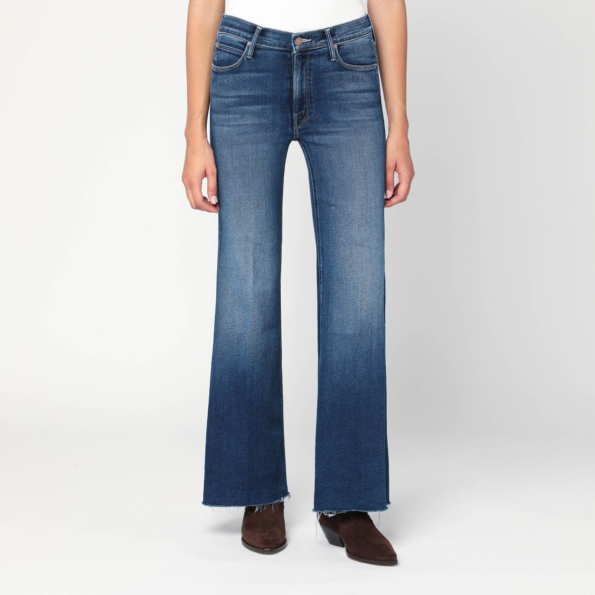 Mother Lil Doozy Fray flared jeans