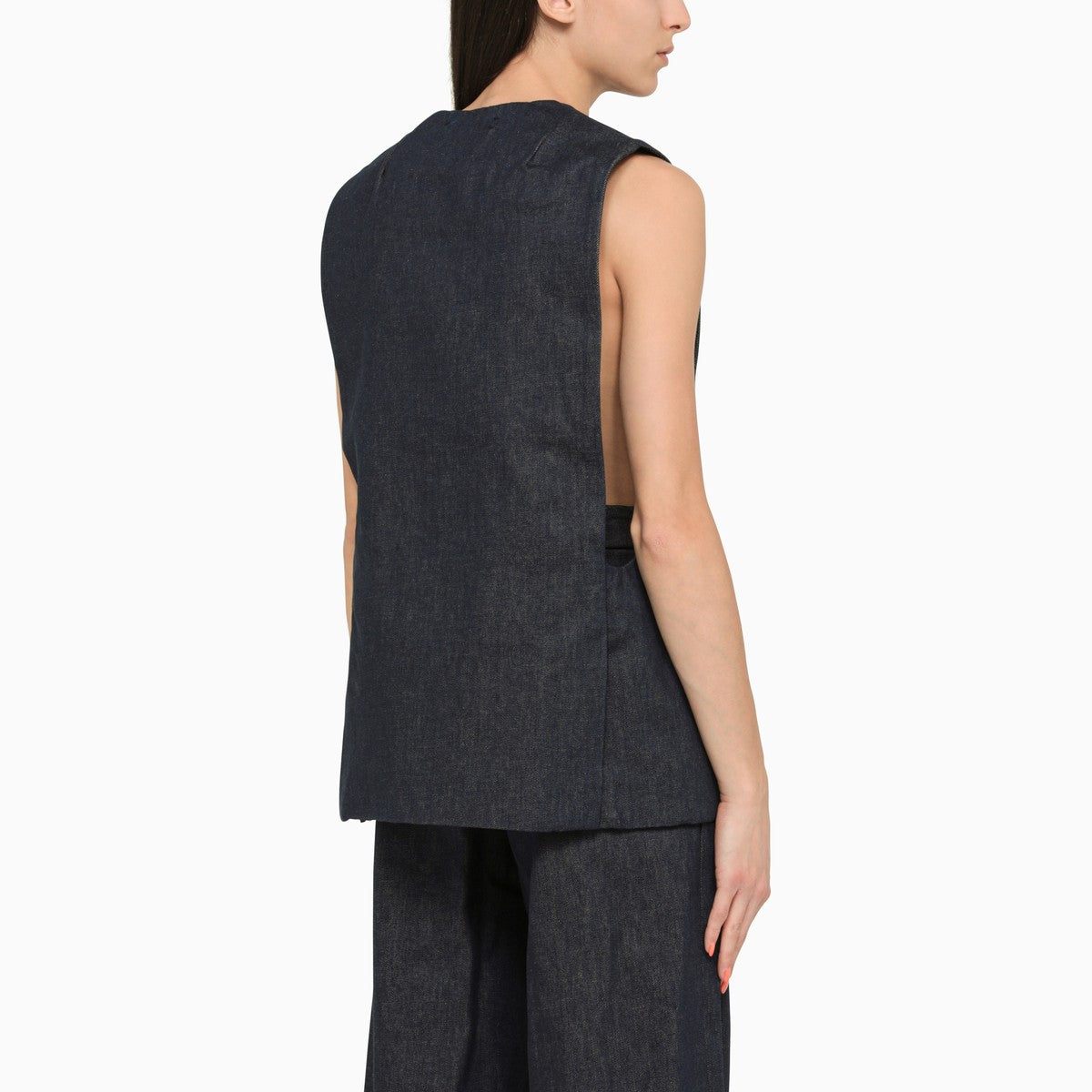 AMIRI Blue cotton waistcoat