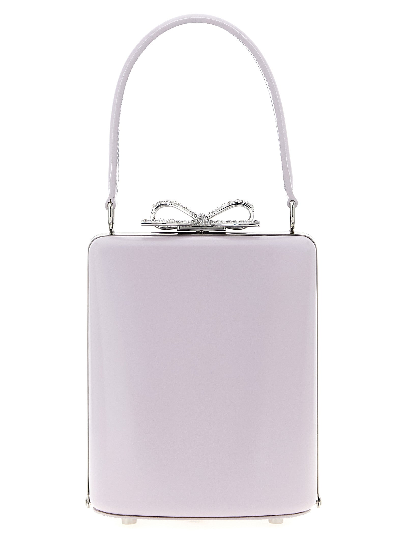 Self-Portrait Self Portrait Lilac Leather Mini Bow Handbag