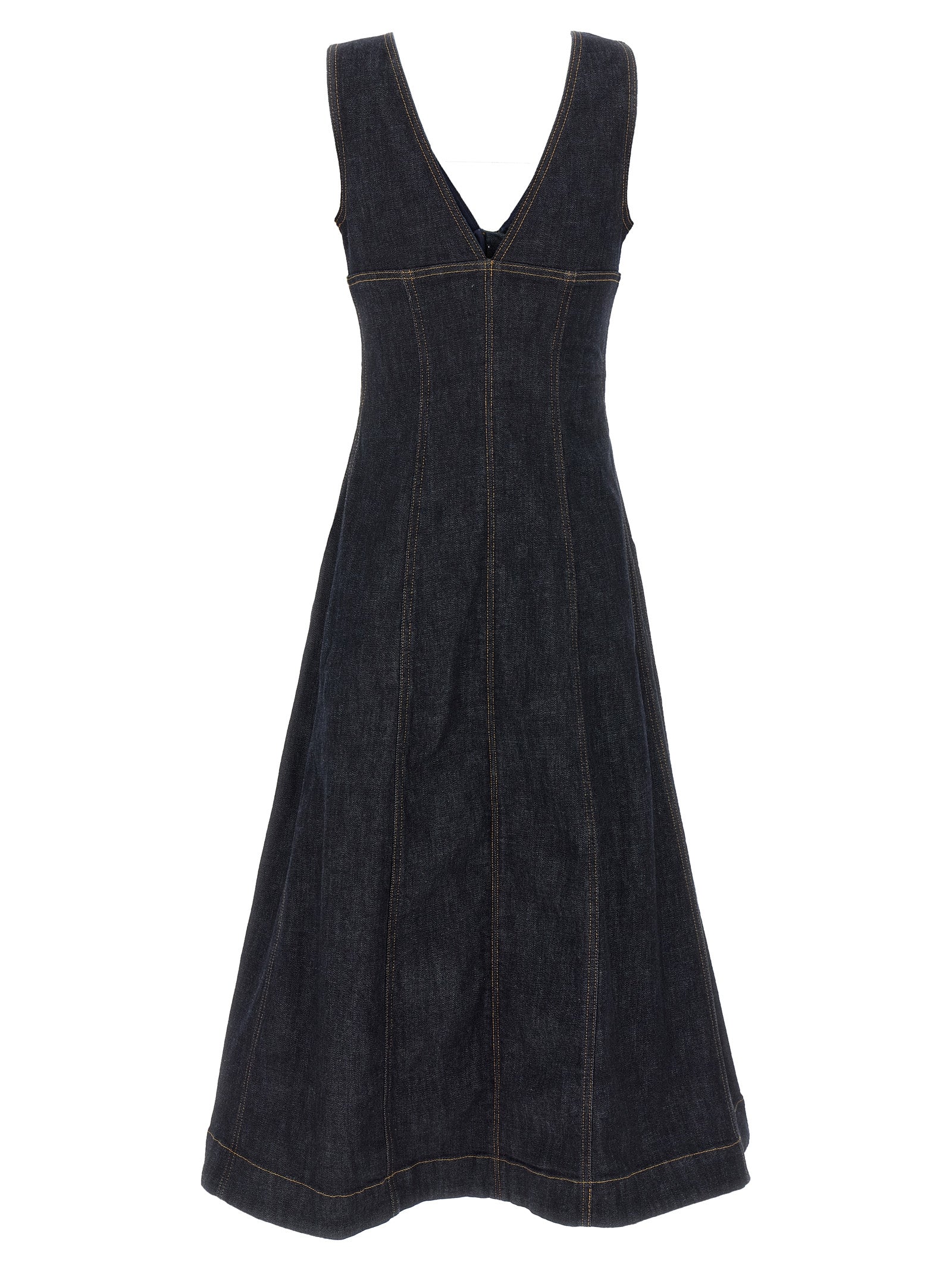 Self-Portrait Indigo Denim Midi Dress