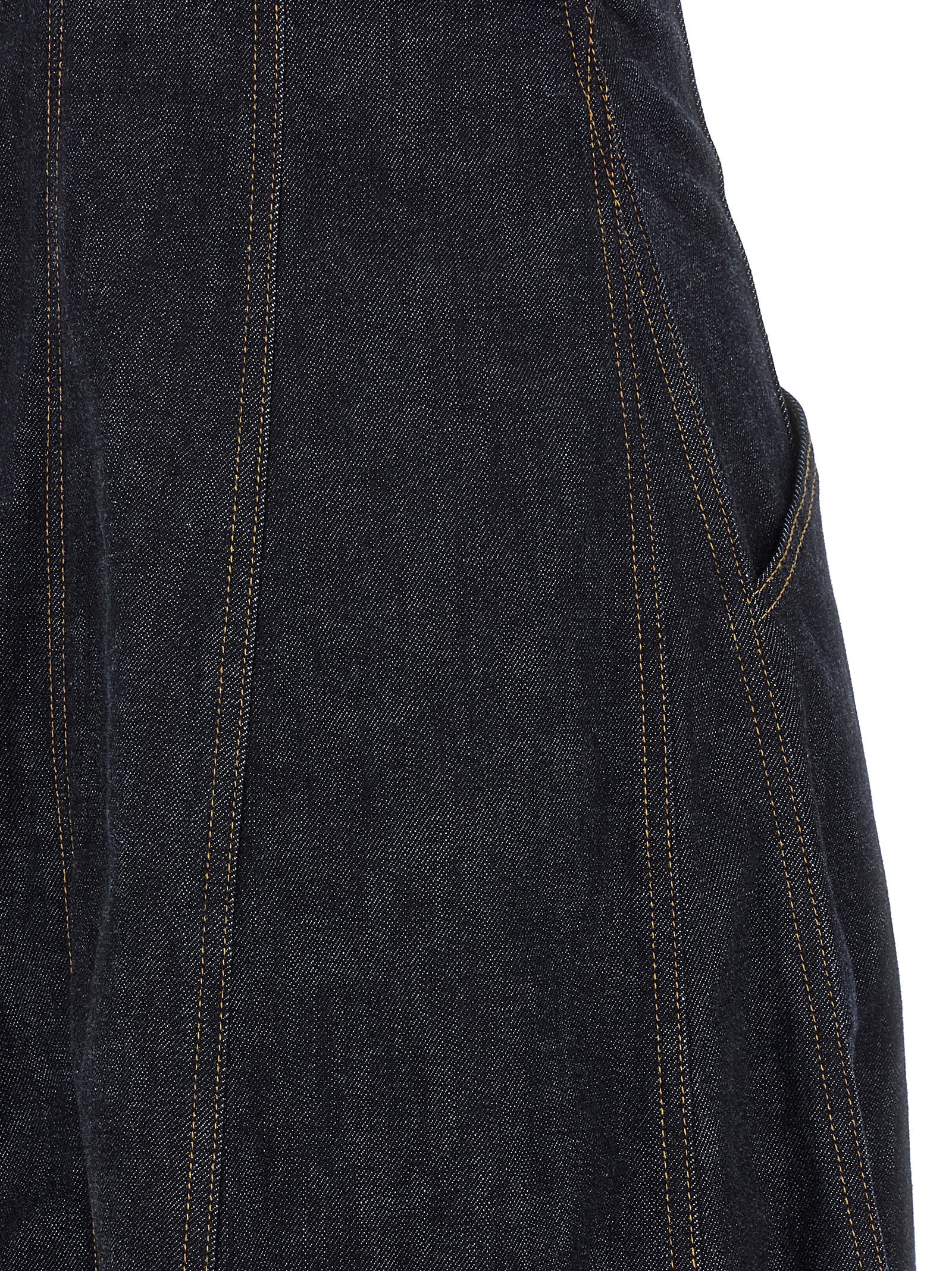Self-Portrait Indigo Denim Midi Dress