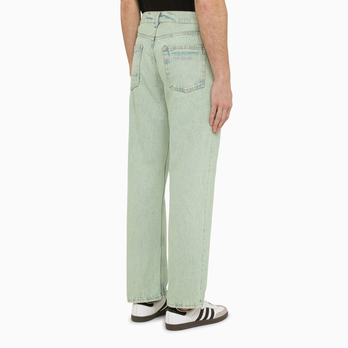 Palm Angels Regular mint green denim jeans