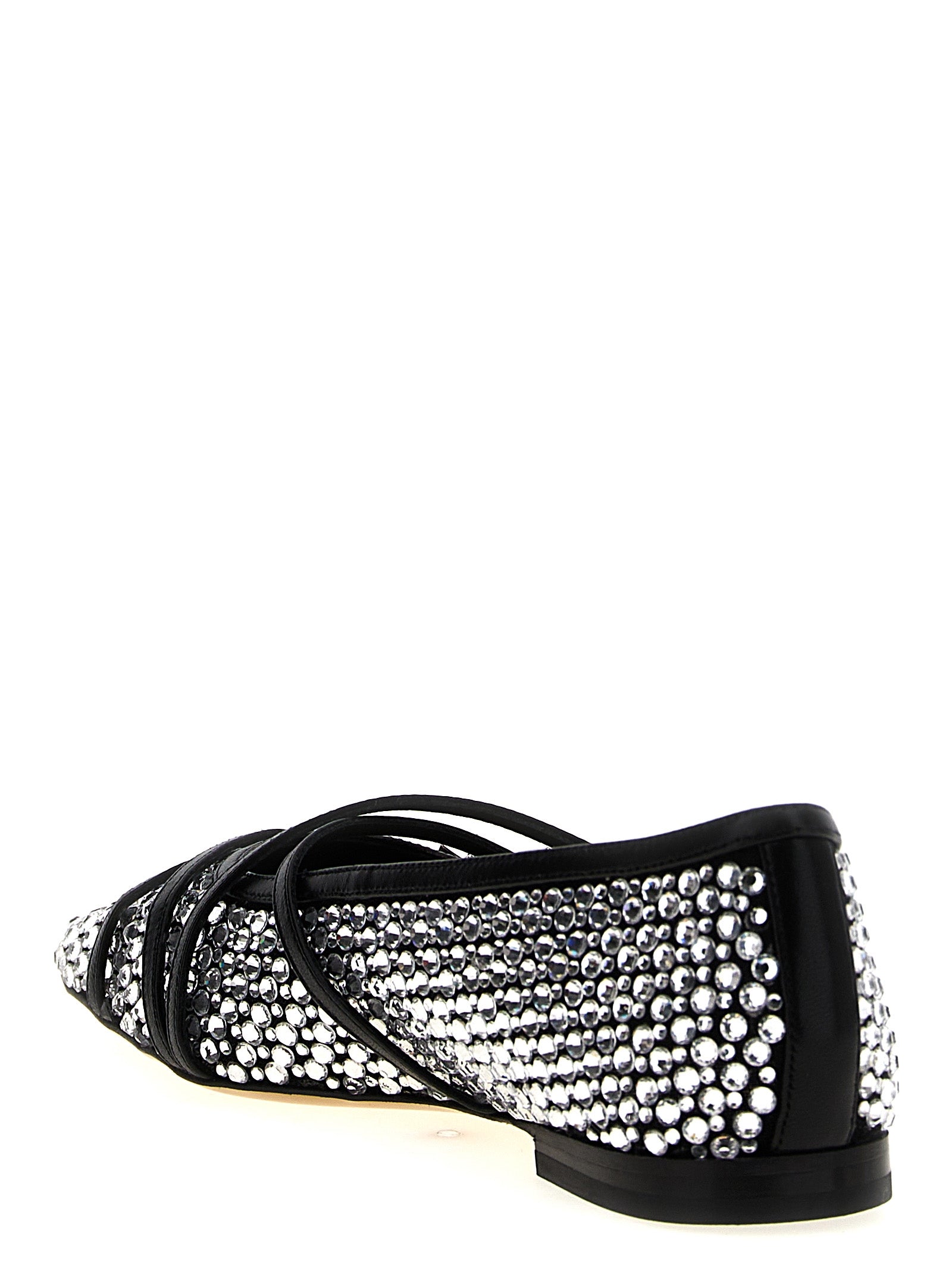 Mach & Mach Crystal Net Ballet Flats