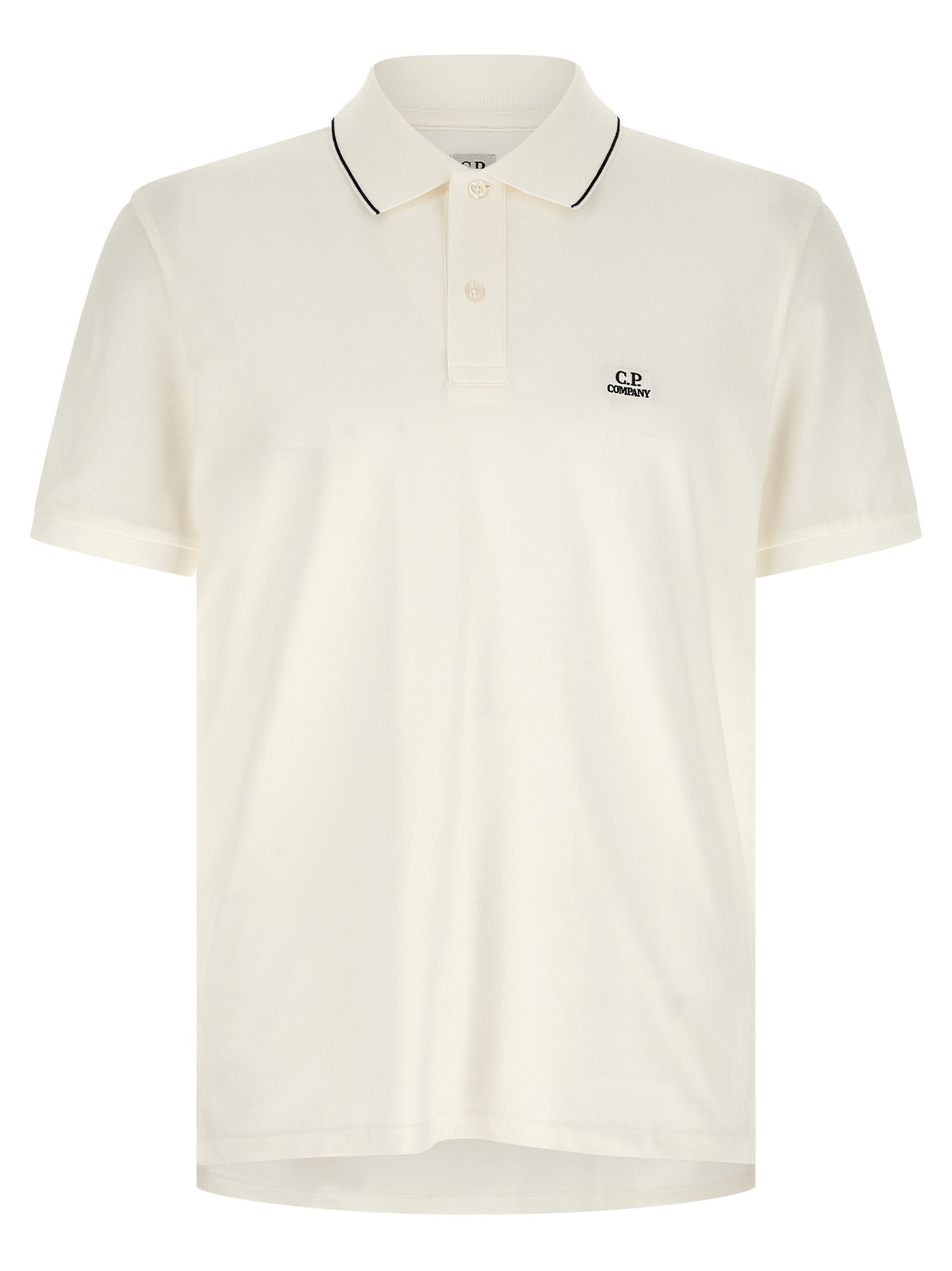 C.p. Company Logo Patch Polo Shirt