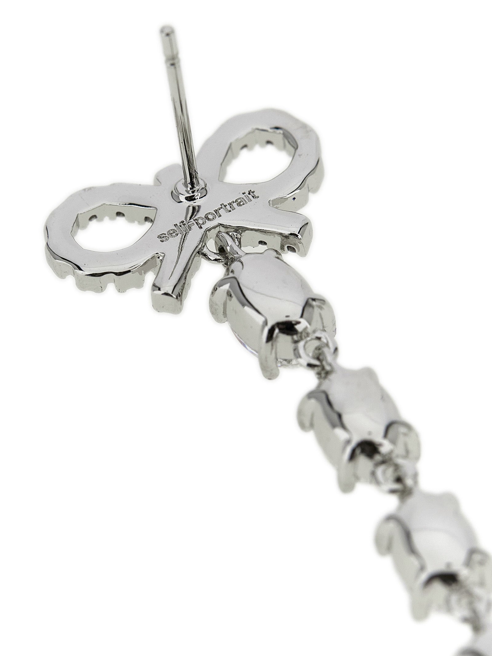 Self-Portrait Self Portrait Bow Pearl Droplet Earrings