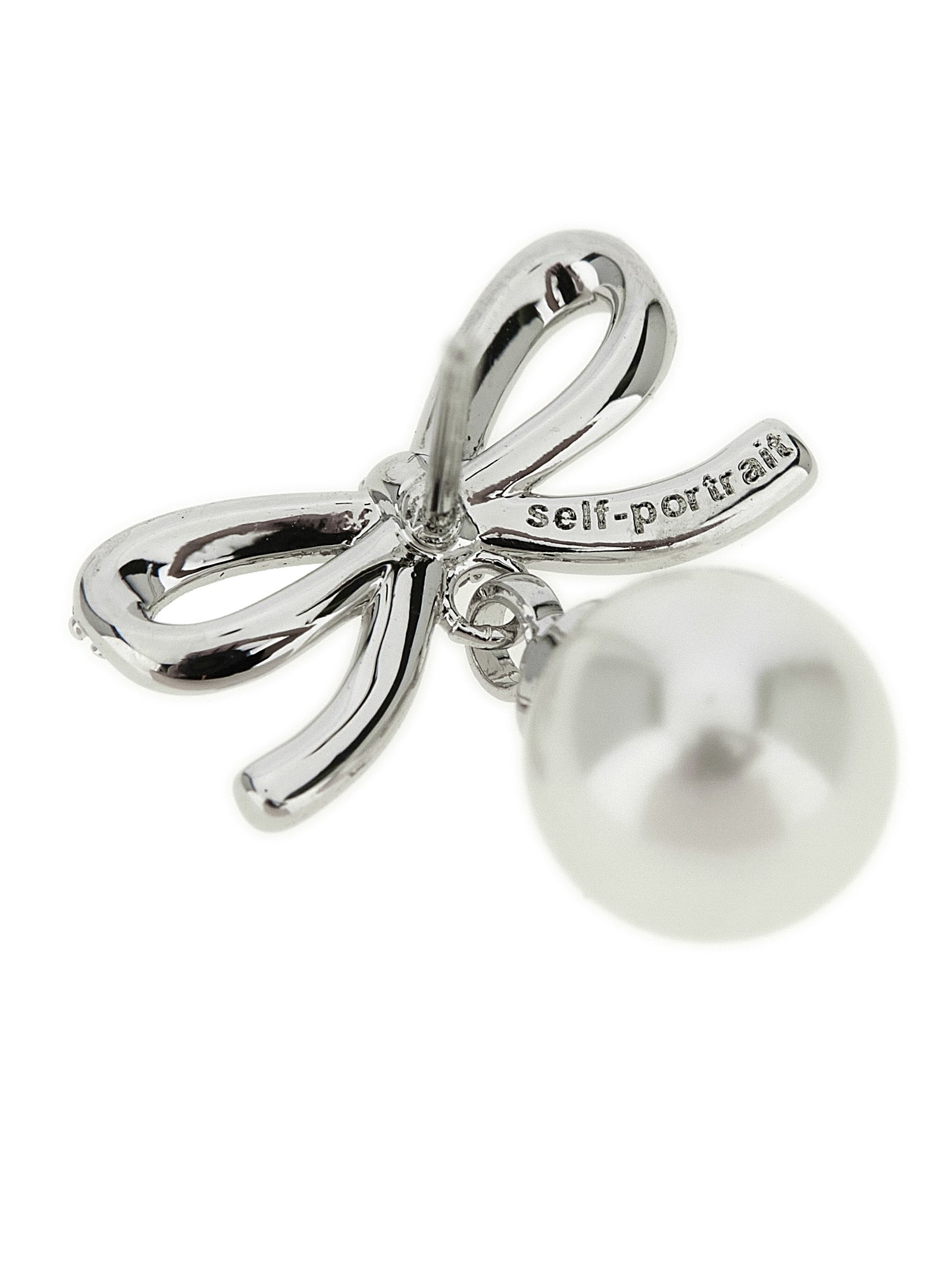 Self-Portrait Self Portrait Bow Pearl Earrings