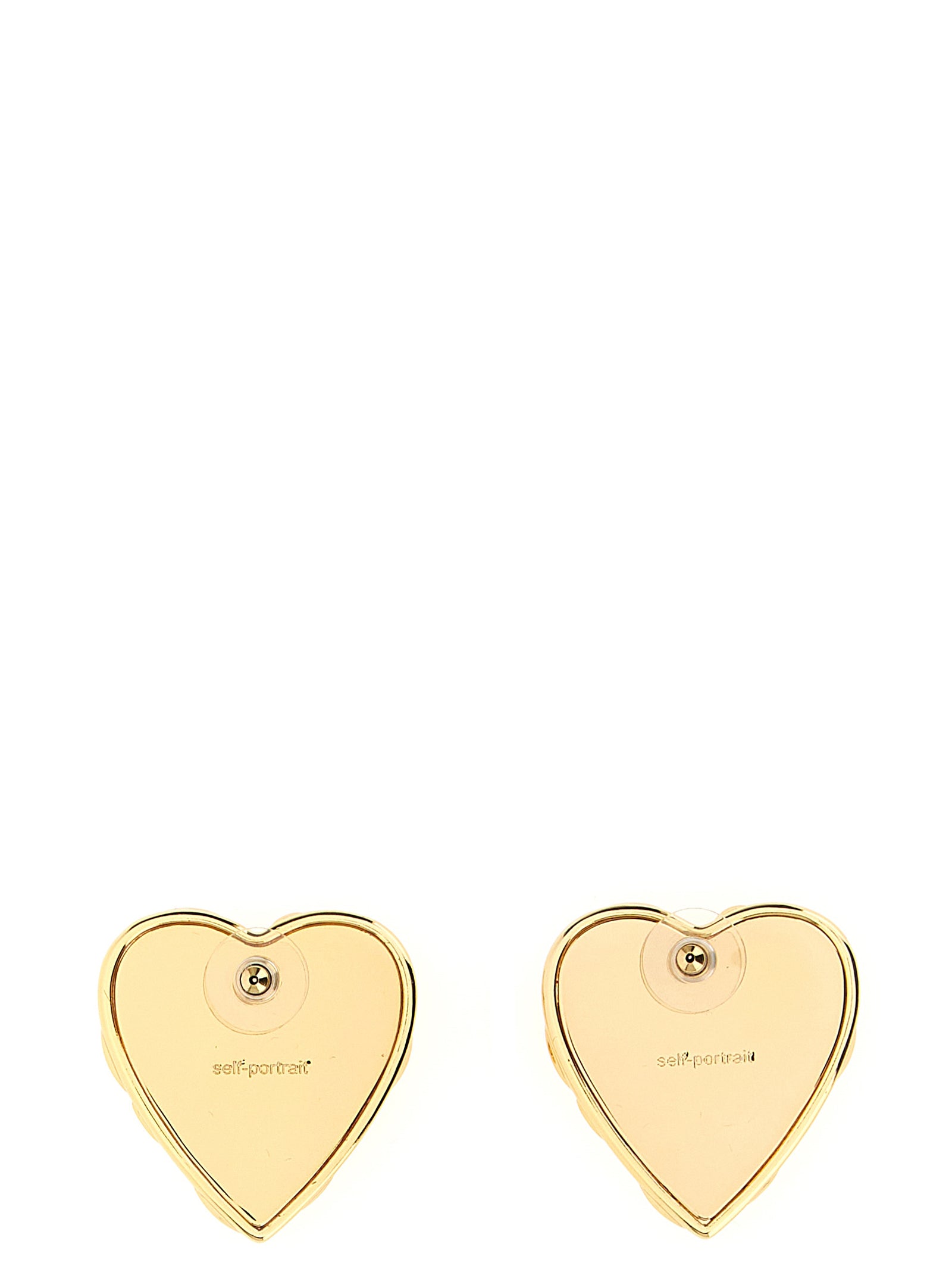 Self-Portrait Self Portrait Embellished Heart Earrings