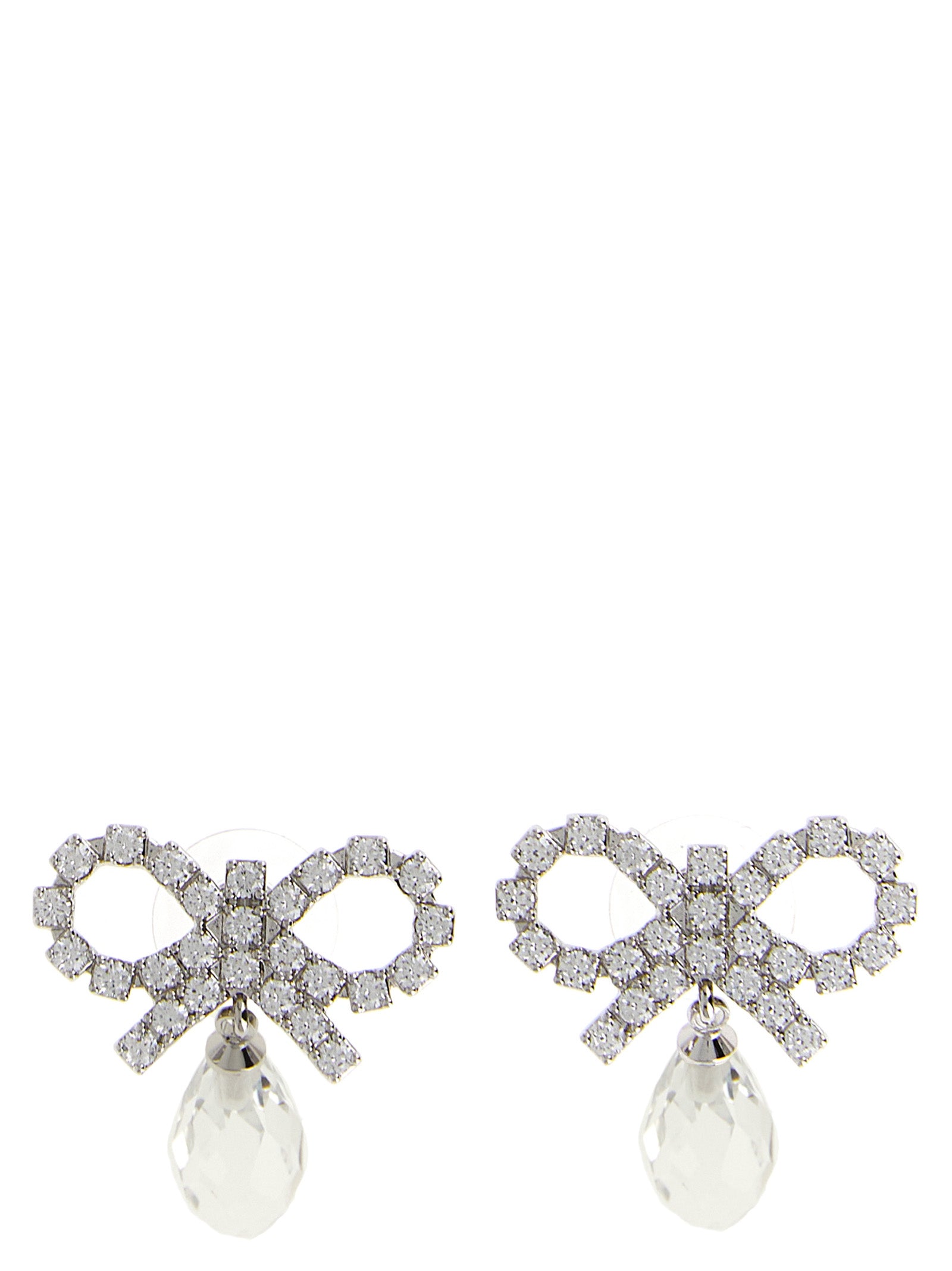 Self-Portrait Self Portrait Bow Crystal Droplet Earrings