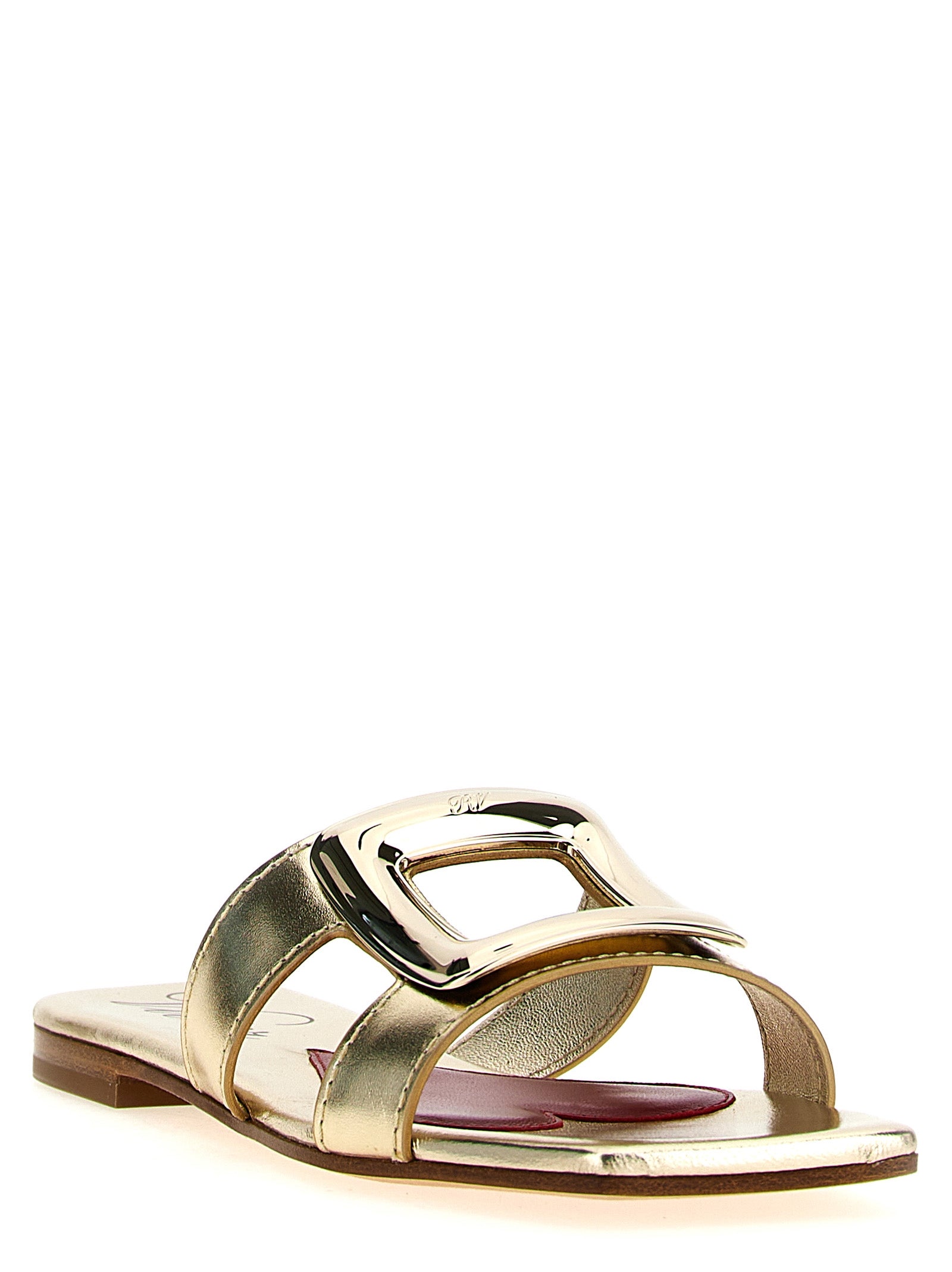 Roger Vivier New Metal Buckle Mules