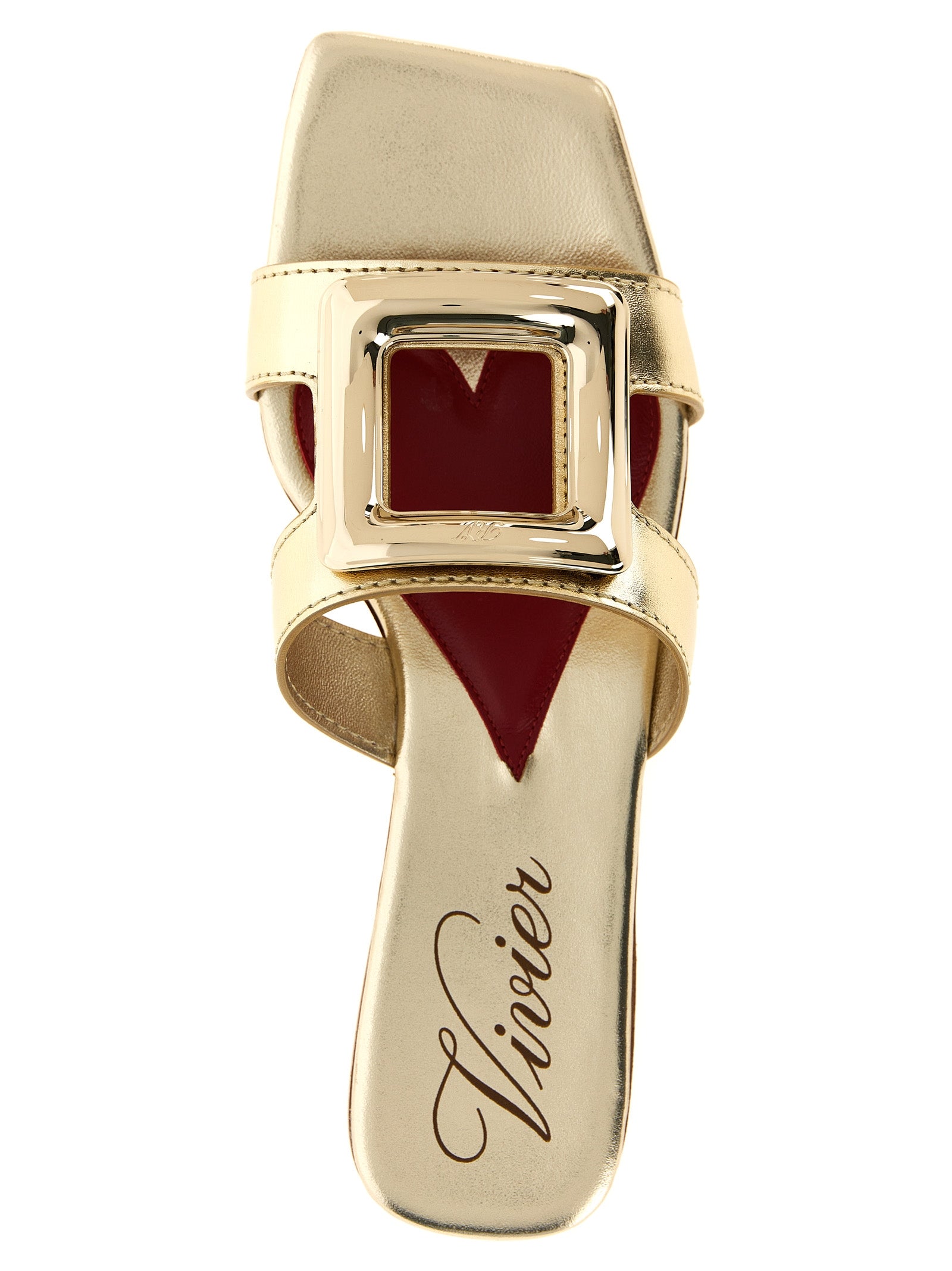 Roger Vivier New Metal Buckle Mules