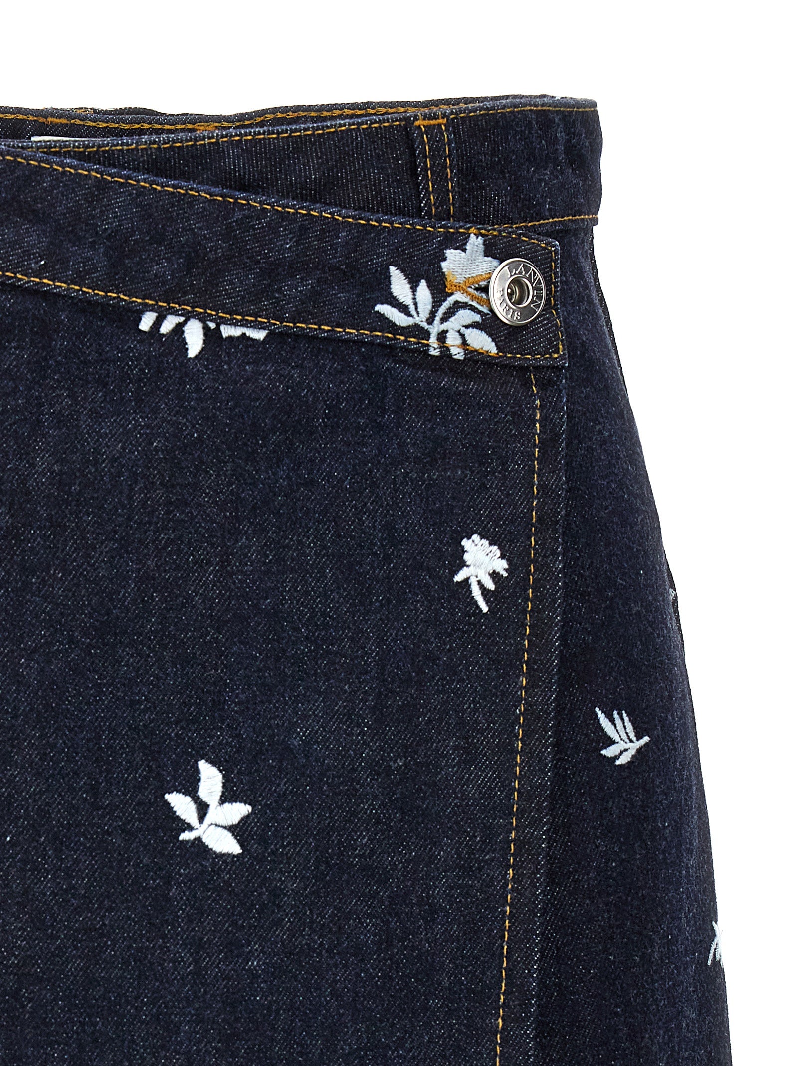 Lanvin All-over Embroidery Skirt
