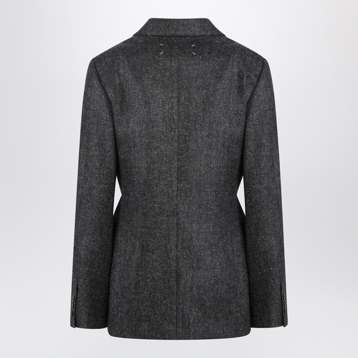 Maison Margiela Dark gray single-breasted wool blazer