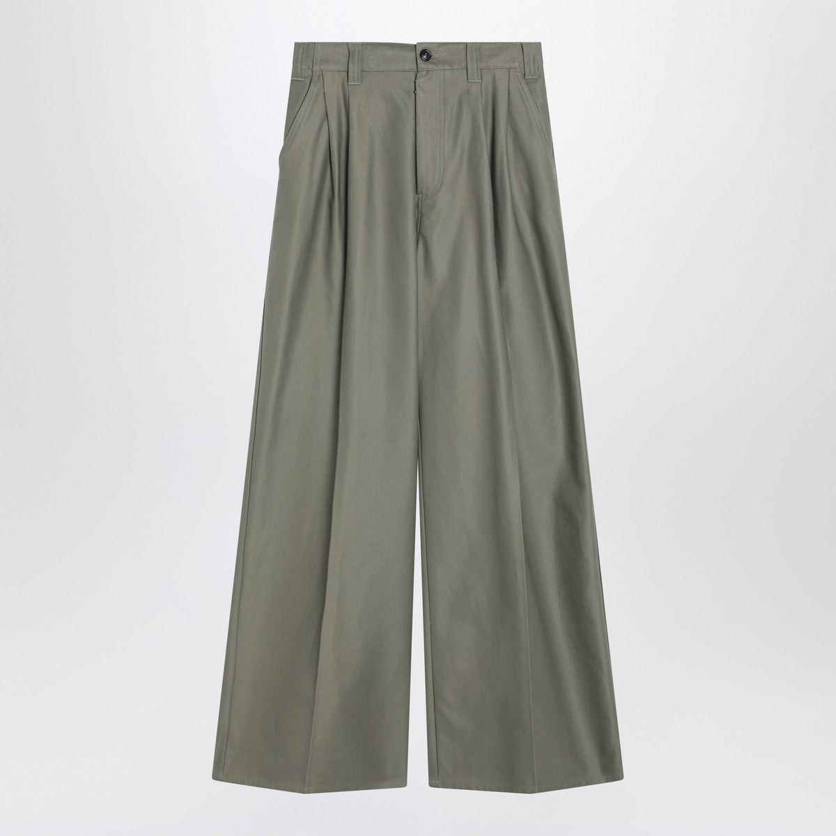 Maison Margiela Khaki wide-leg trousers