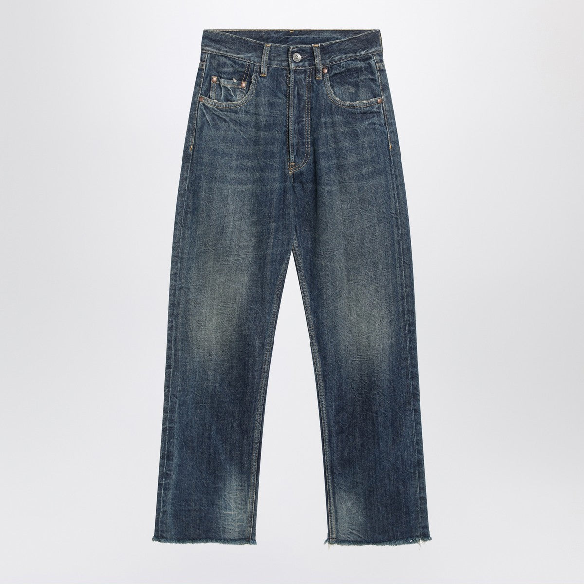 Maison Margiela Straight-leg jeans in faded blue denim