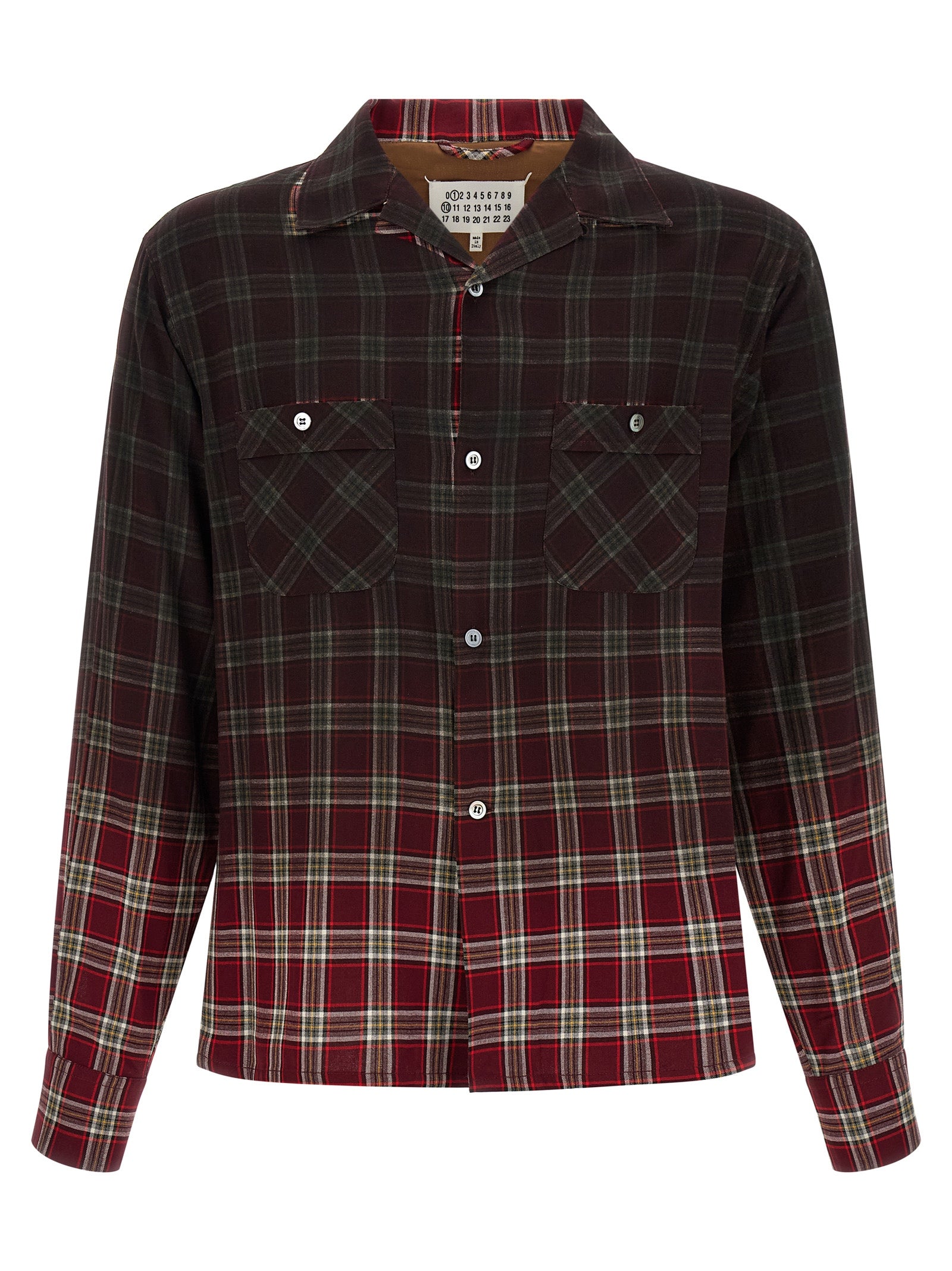 Maison Margiela Check Shirt With Gradient Effect