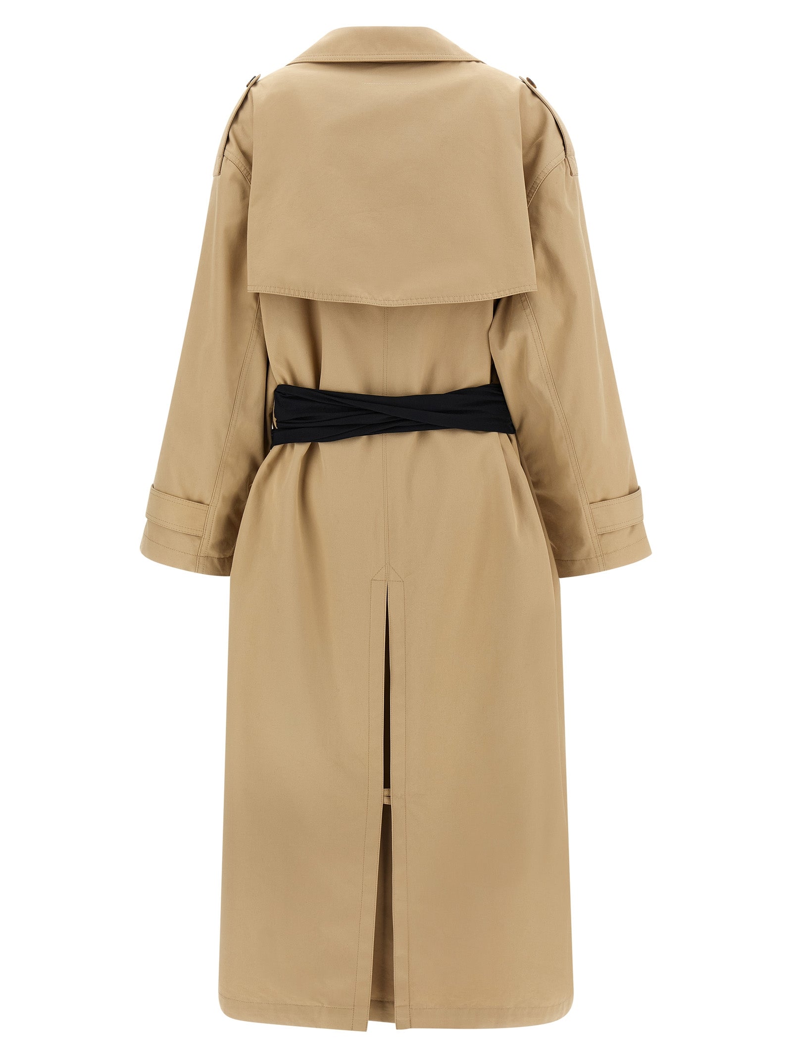 Mm6 Maison Margiela Trench Coat With Gloves