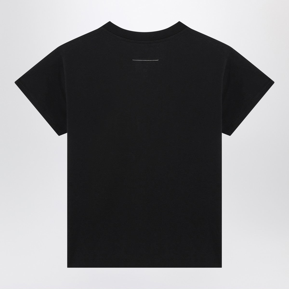MM6 Maison Margiela Black T-shirt with Numeric Signature patch